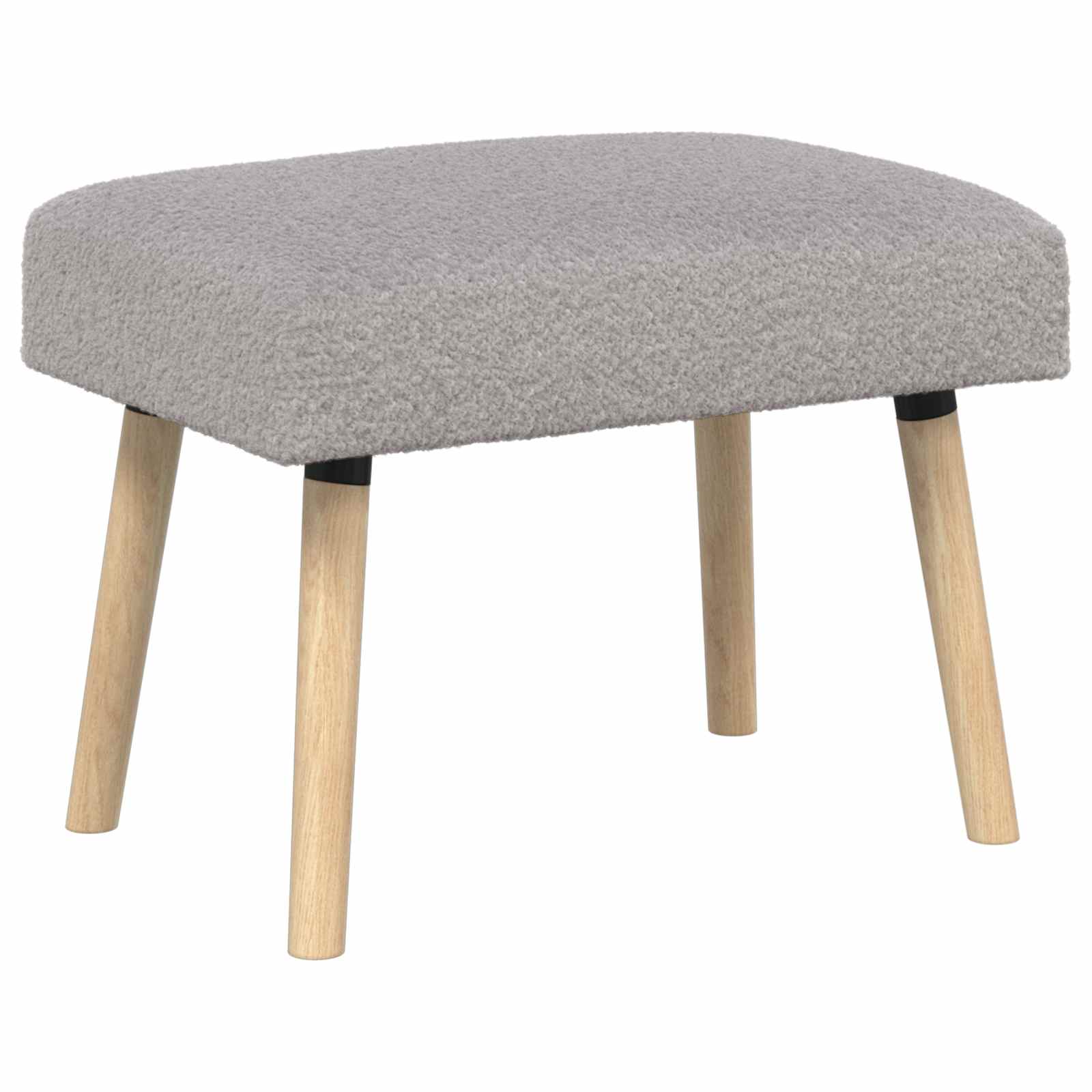 suoliukas Paprastas Šviesiai pilka 60 x 40 x 45 cm Bouclé