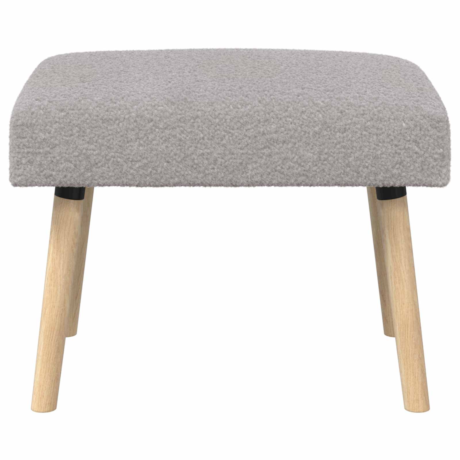 suoliukas Paprastas Šviesiai pilka 60 x 40 x 45 cm Bouclé