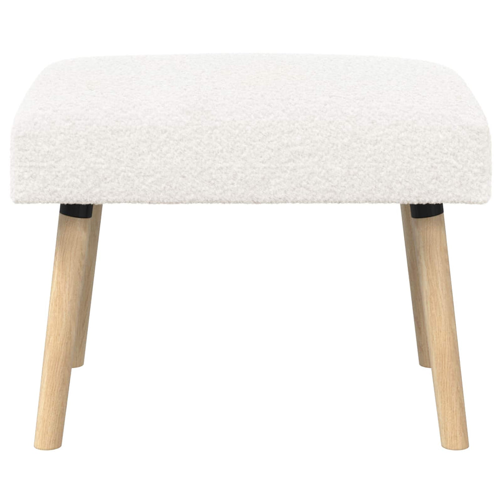 suoliukas Paprastas Kreminė 60 x 40 x 45 cm Bouclé
