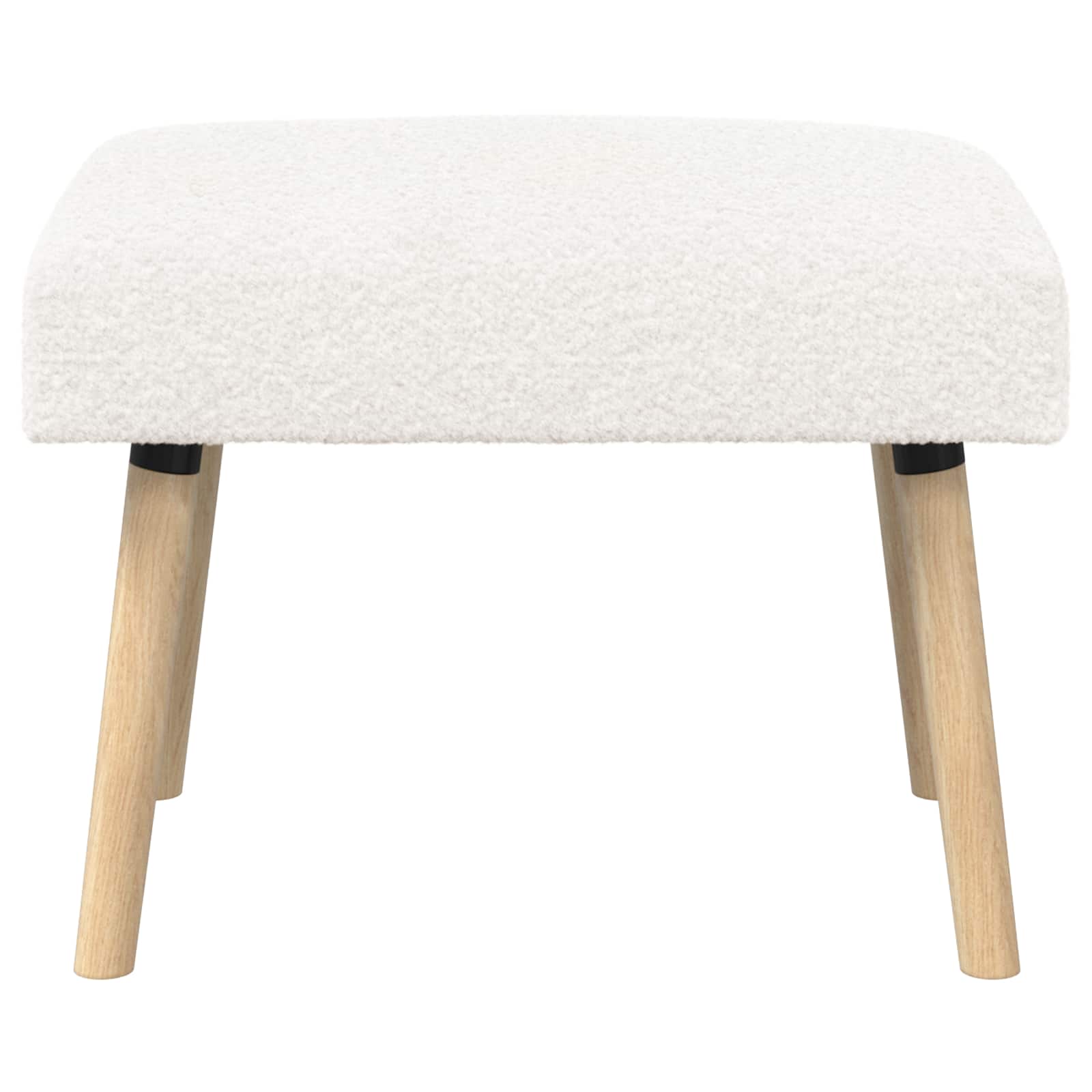 suoliukas Paprastas Kreminė 60 x 40 x 45 cm Bouclé