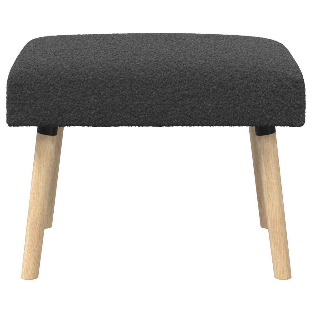 suoliukas Paprastas Tamsiai pilka 60 x 40 x 45 cm Bouclé