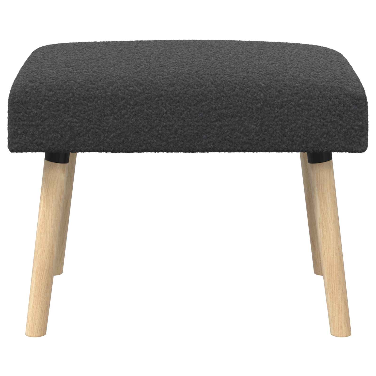 suoliukas Paprastas Tamsiai pilka 60 x 40 x 45 cm Bouclé
