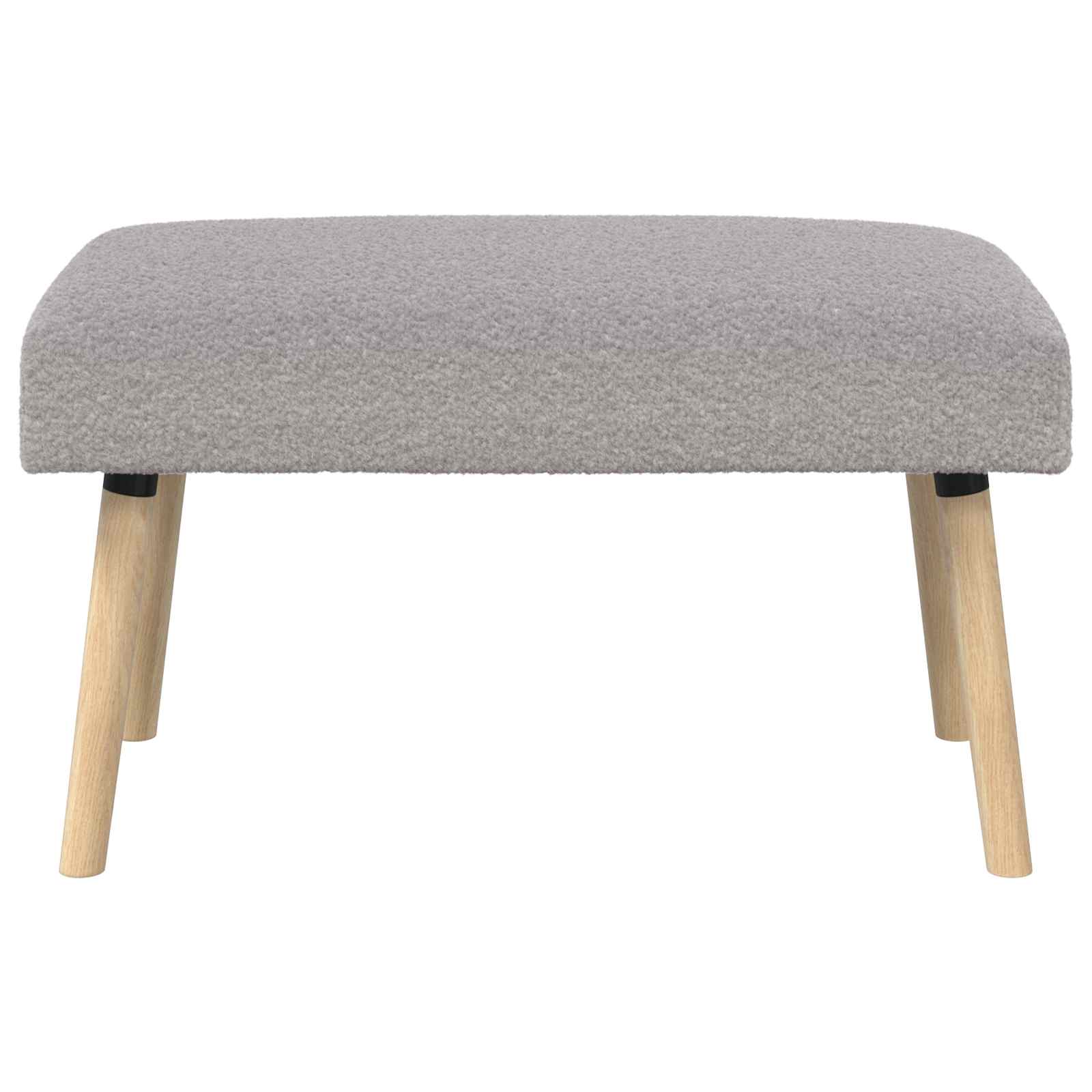 suoliukas Paprastas Šviesiai pilka 80 x 40 x 46 cm Bouclé