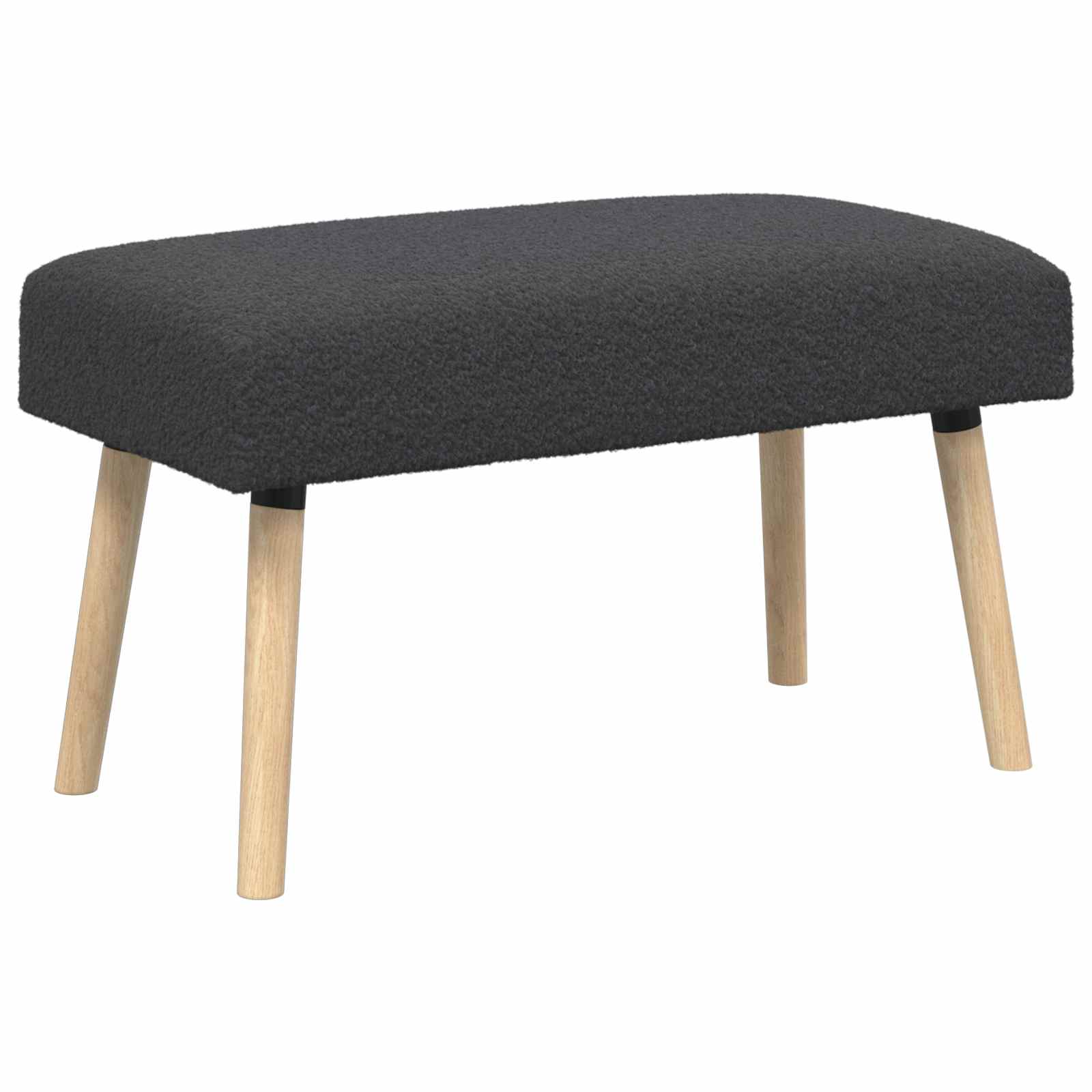 suoliukas Paprastas Tamsiai pilka 80 x 40 x 46 cm Bouclé