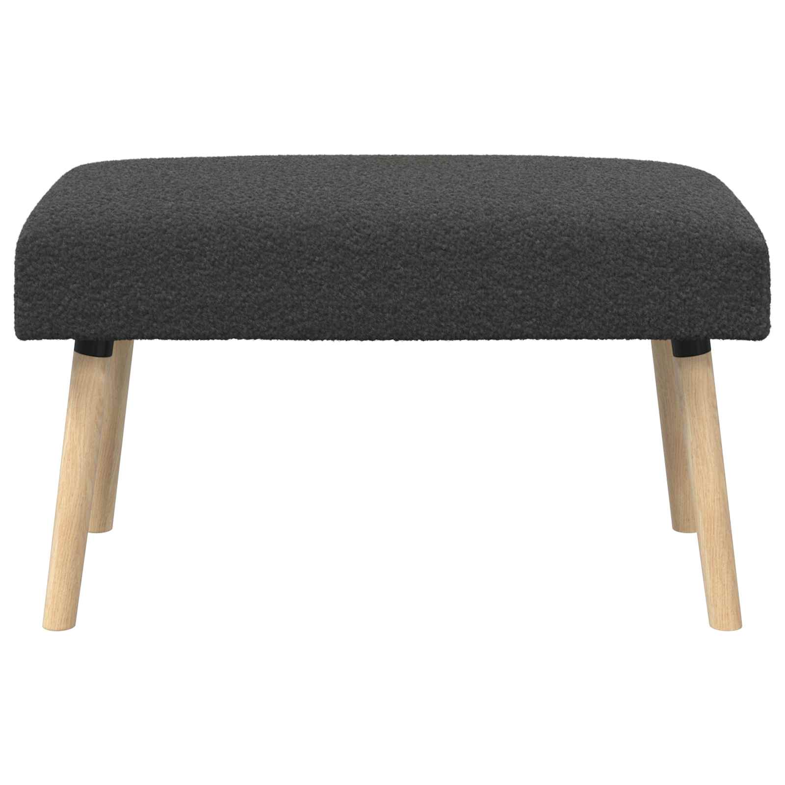 suoliukas Paprastas Tamsiai pilka 80 x 40 x 46 cm Bouclé