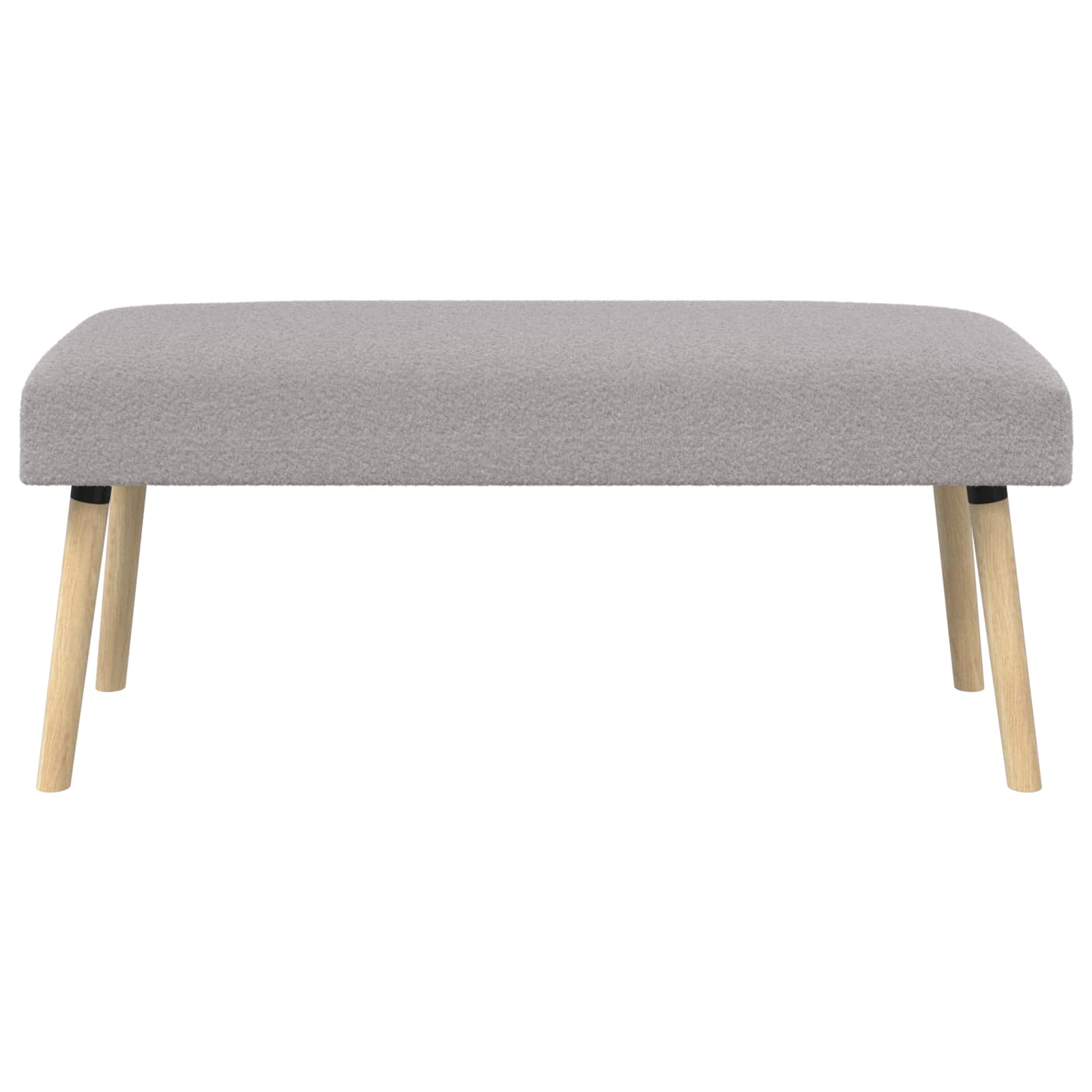 suoliukas Paprastas Šviesiai pilka 110 x 40 x 46 cm Bouclé