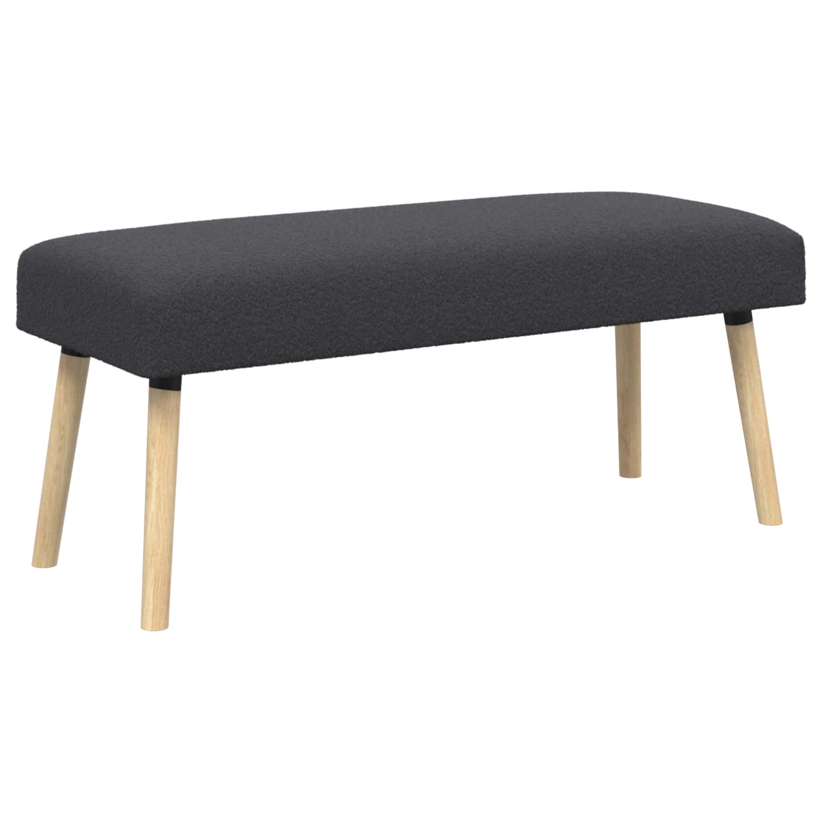suoliukas Paprastas Tamsiai pilka 110 x 40 x 46 cm Bouclé