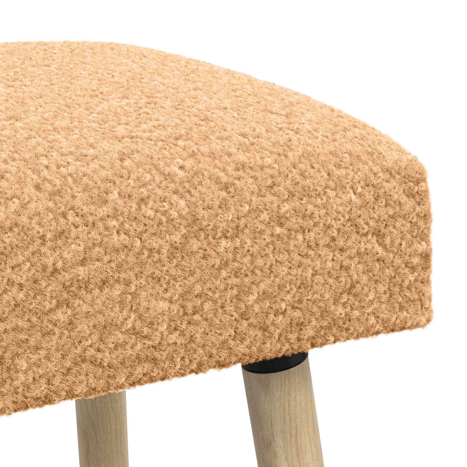 suoliukas Paprastas Smėlio 110 x 40 x 46 cm Bouclé
