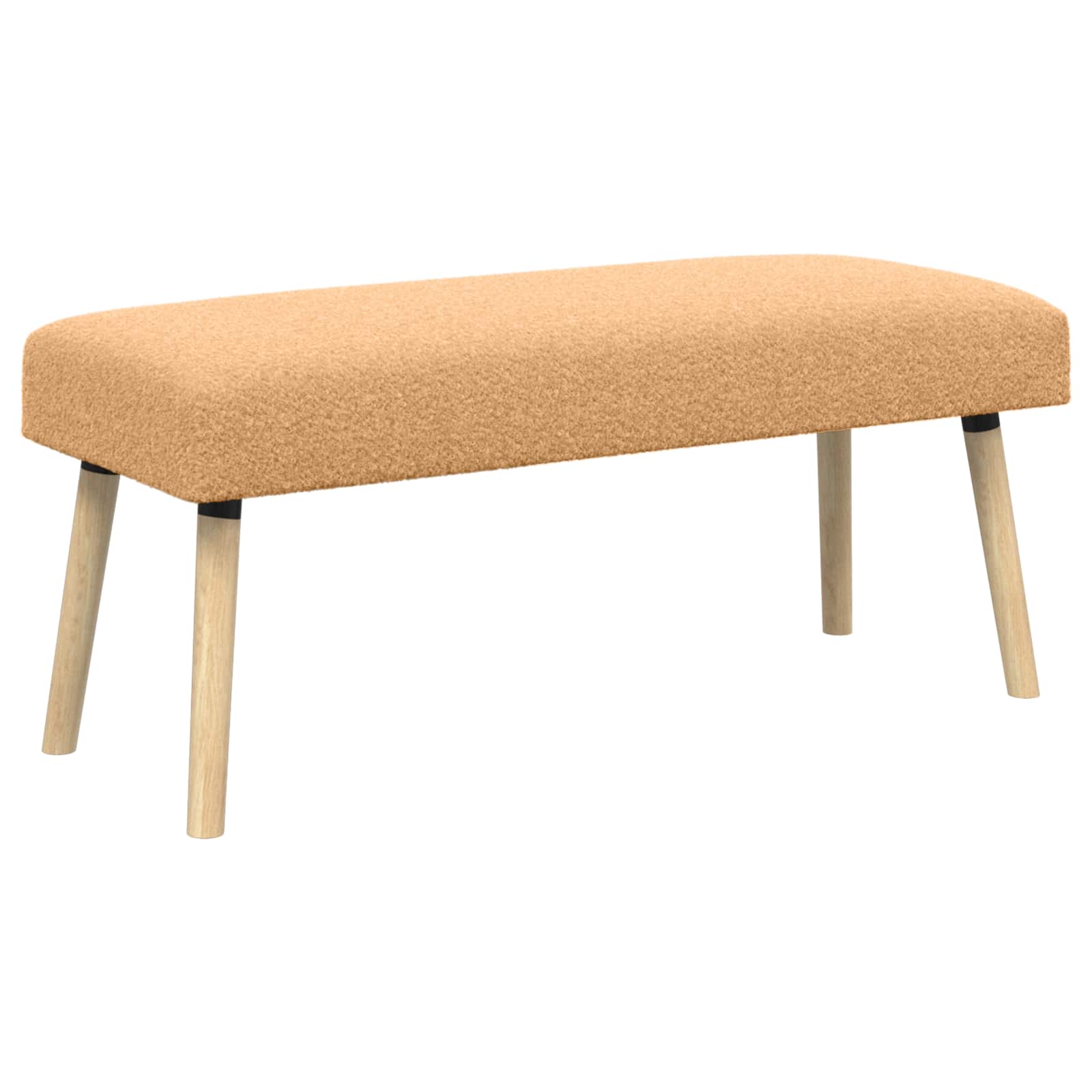 suoliukas Paprastas Smėlio 110 x 40 x 46 cm Bouclé