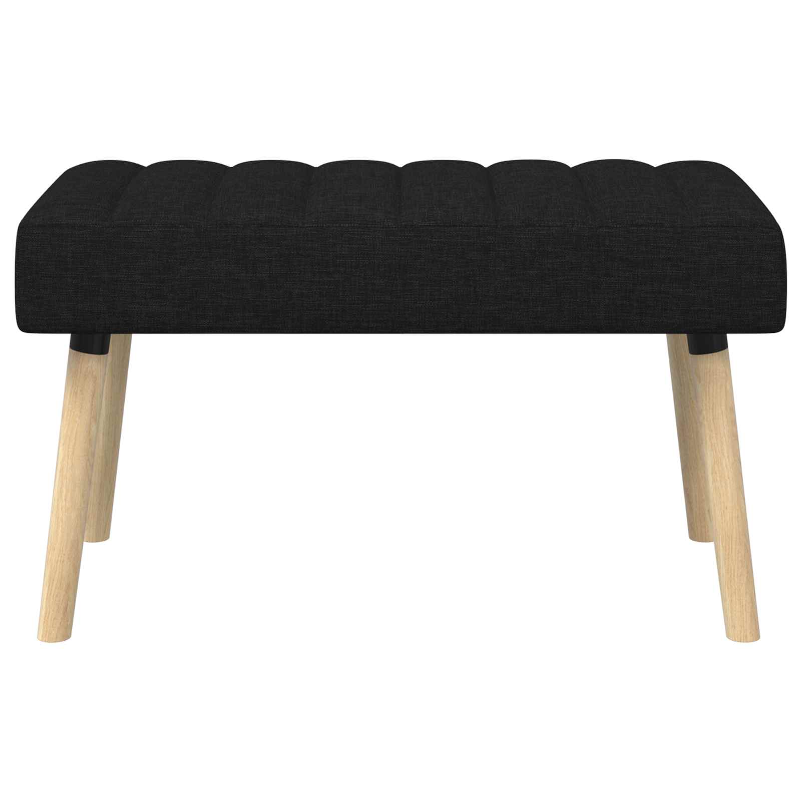 Kanalo paminkštintas suolas Juoda 80 x 40 x 46 cm Audinys