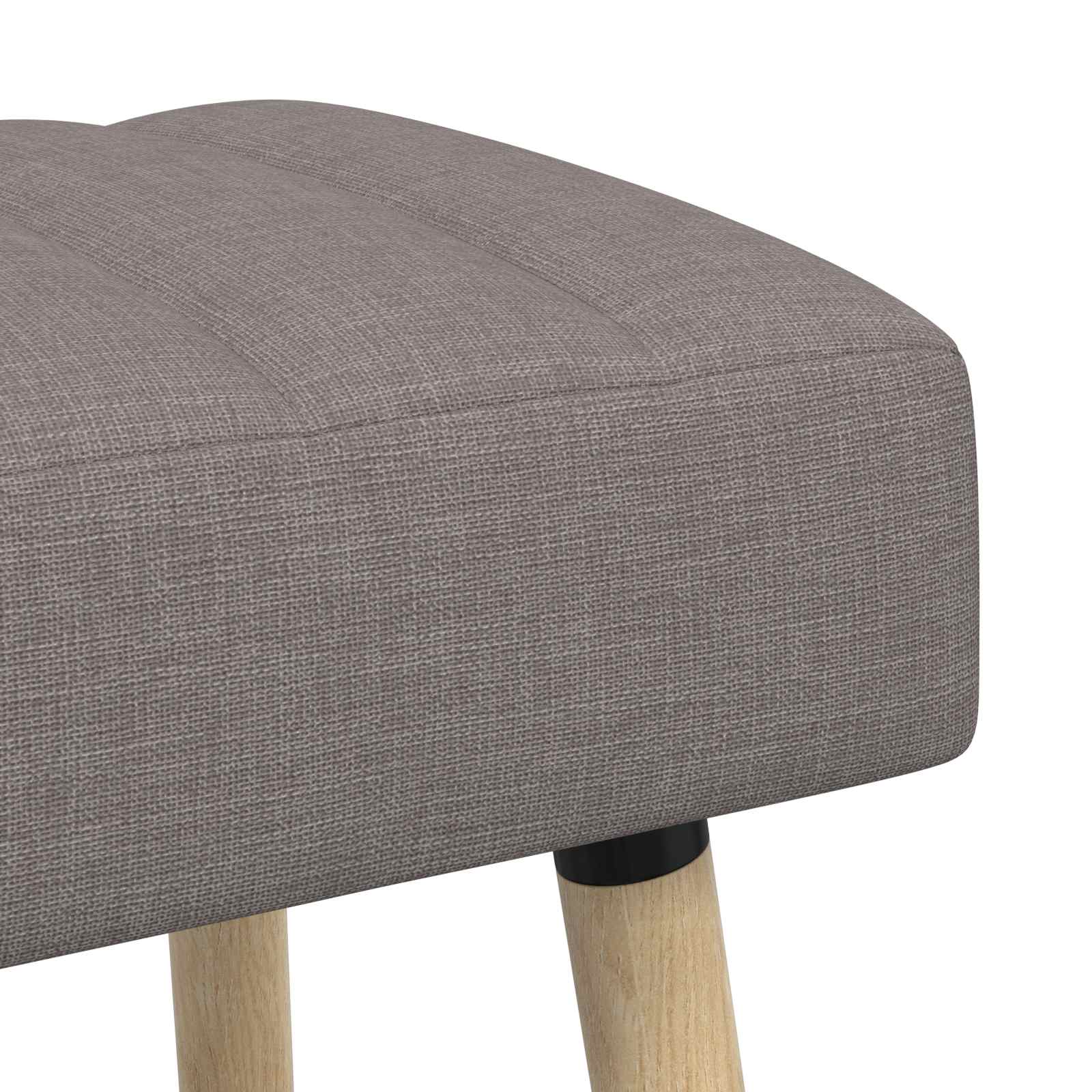 Kanalo paminkštintas suolas Taupe 80 x 40 x 46 cm Audinys