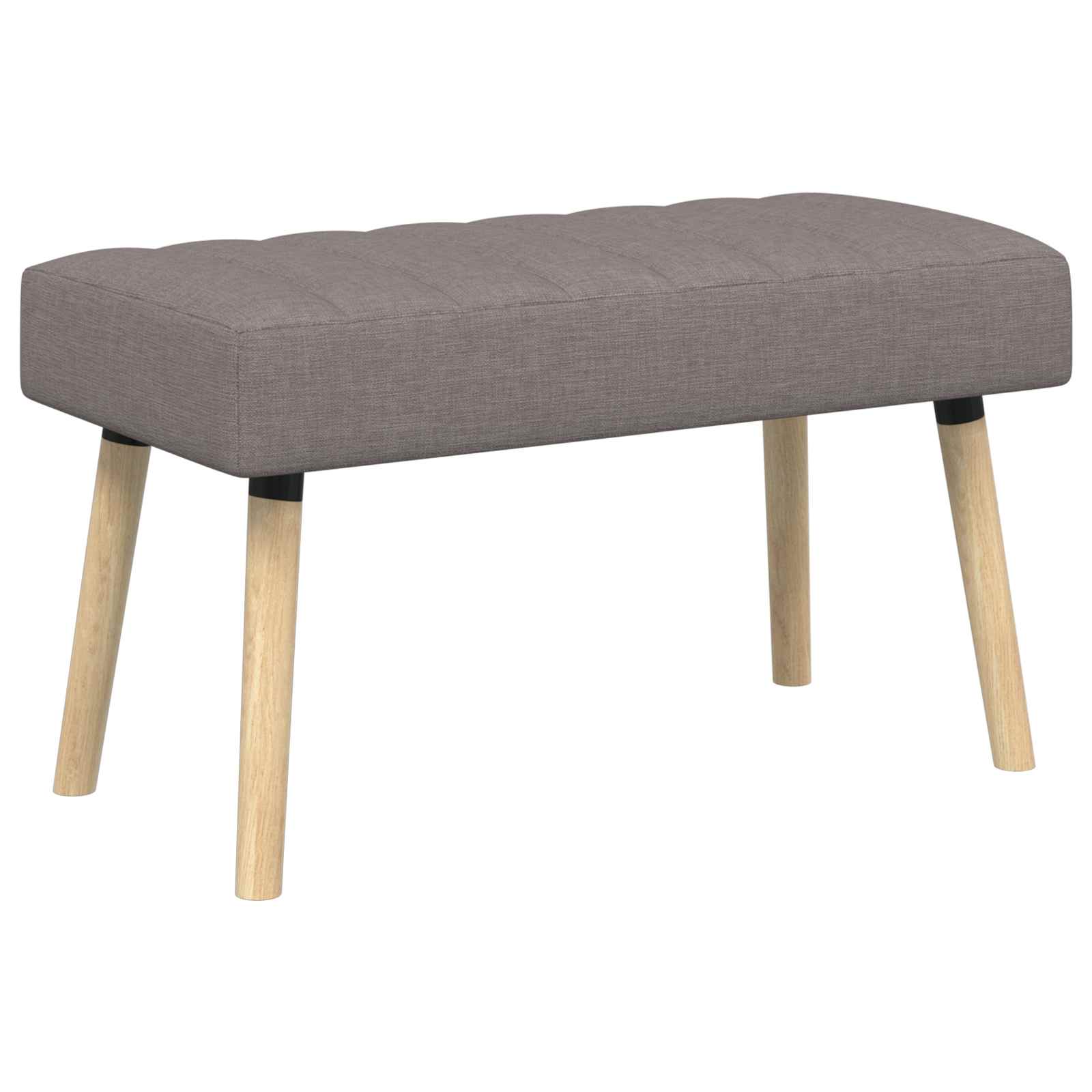 Kanalo paminkštintas suolas Taupe 80 x 40 x 46 cm Audinys