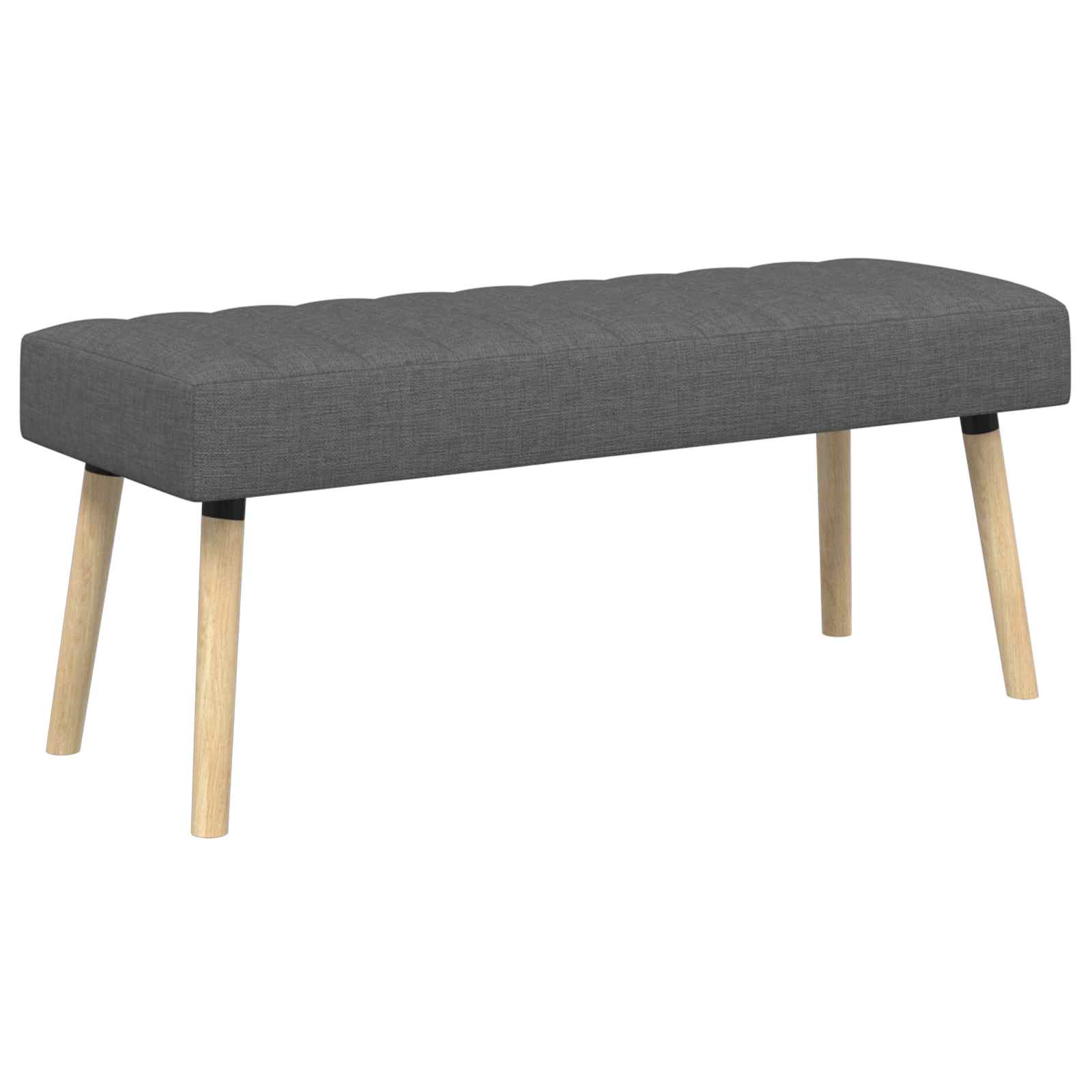 Kanalo paminkštintas suolas Tamsiai pilka 110 x 40 x 46 cm
