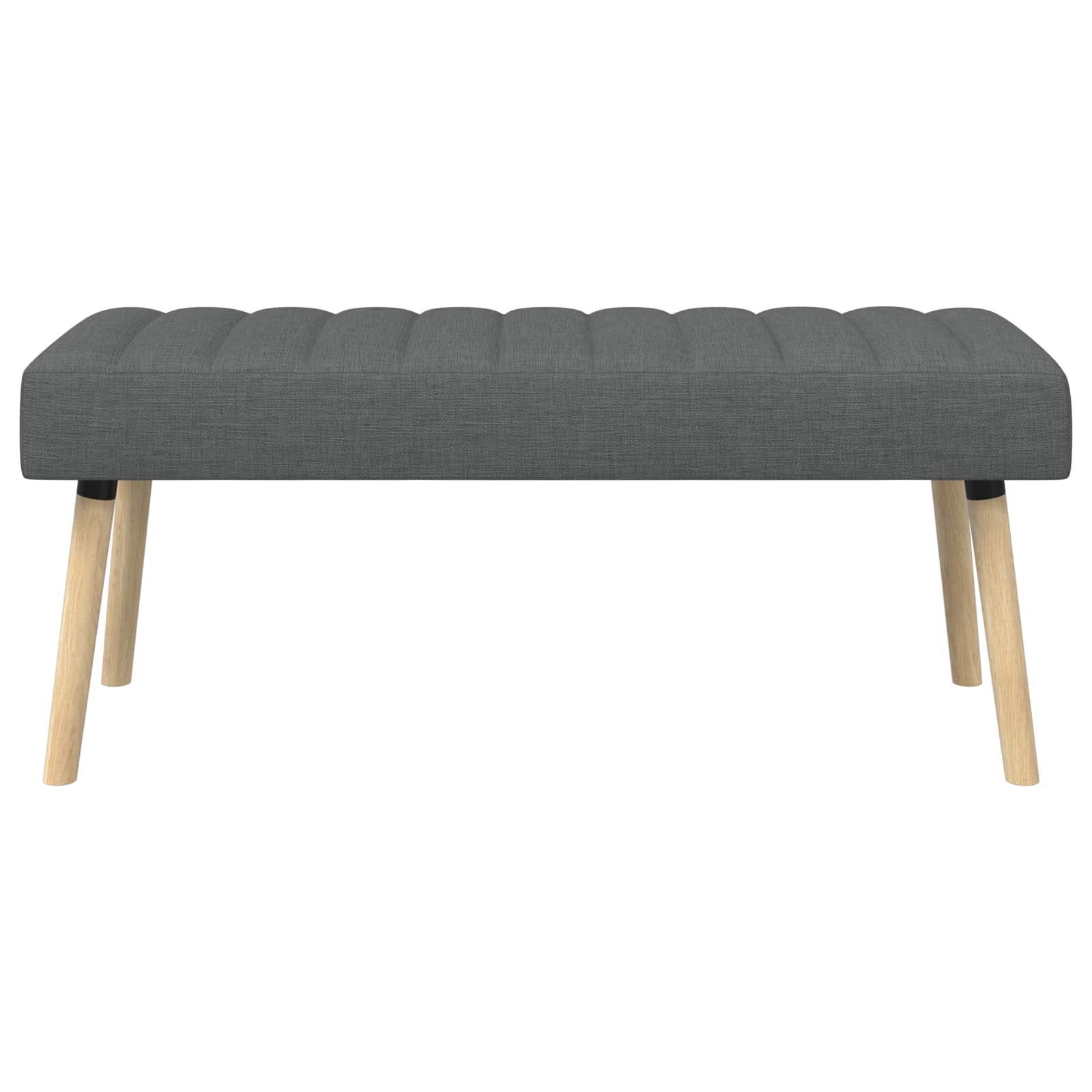 Kanalo paminkštintas suolas Tamsiai pilka 110 x 40 x 46 cm