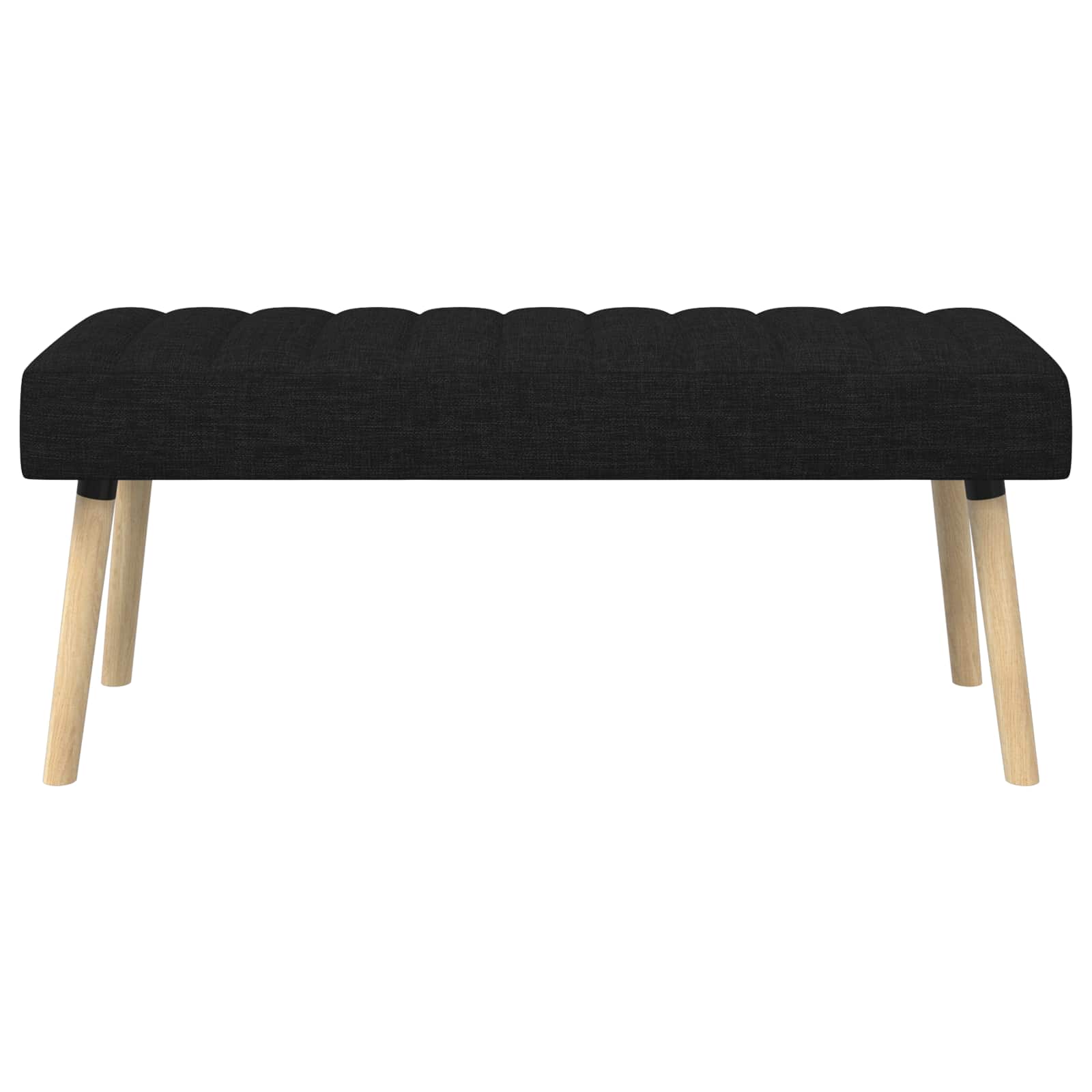 Kanalo paminkštintas suolas Juoda 110 x 40 x 46 cm Audinys