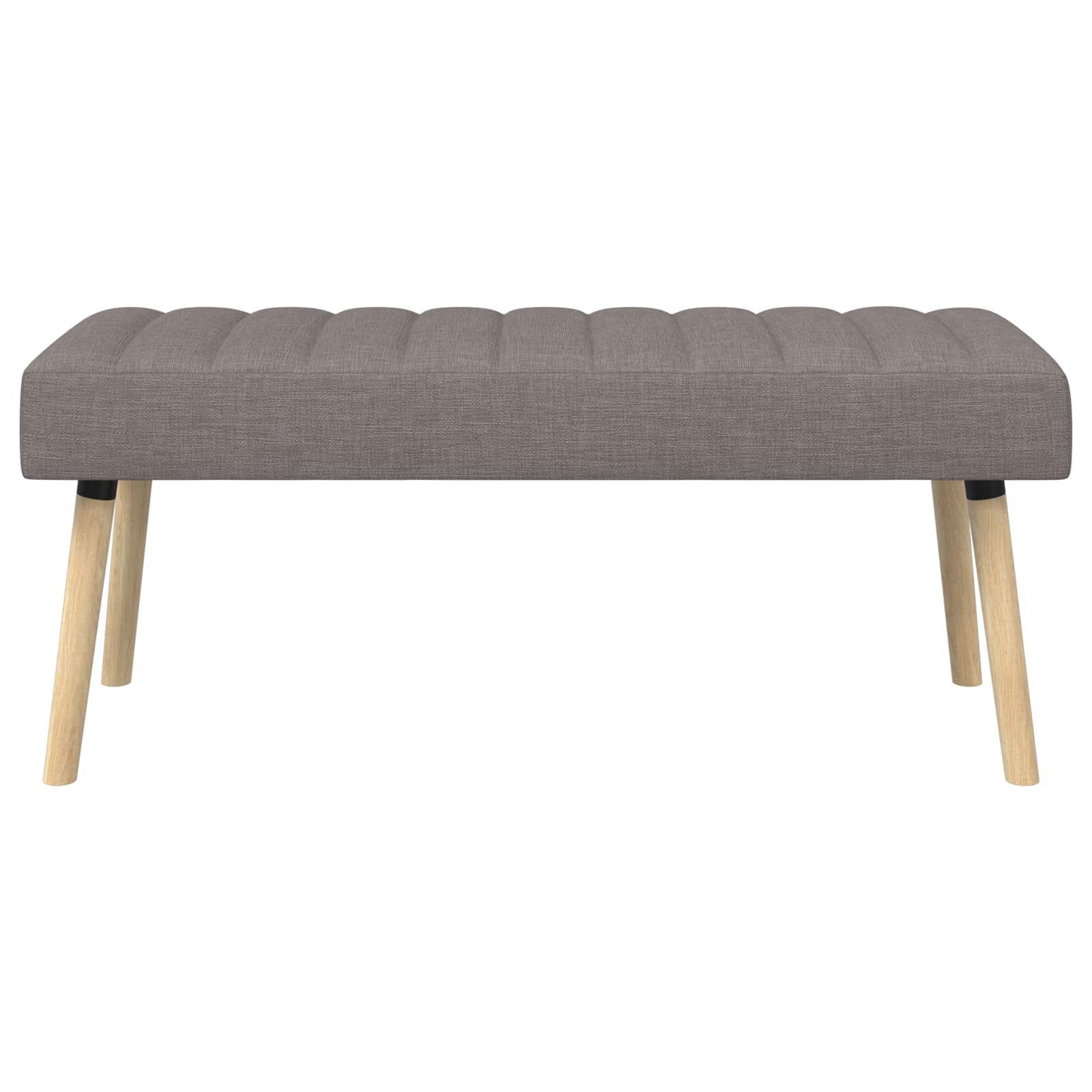 Kanalo paminkštintas suolas Taupe 110 x 40 x 46 cm Audinys