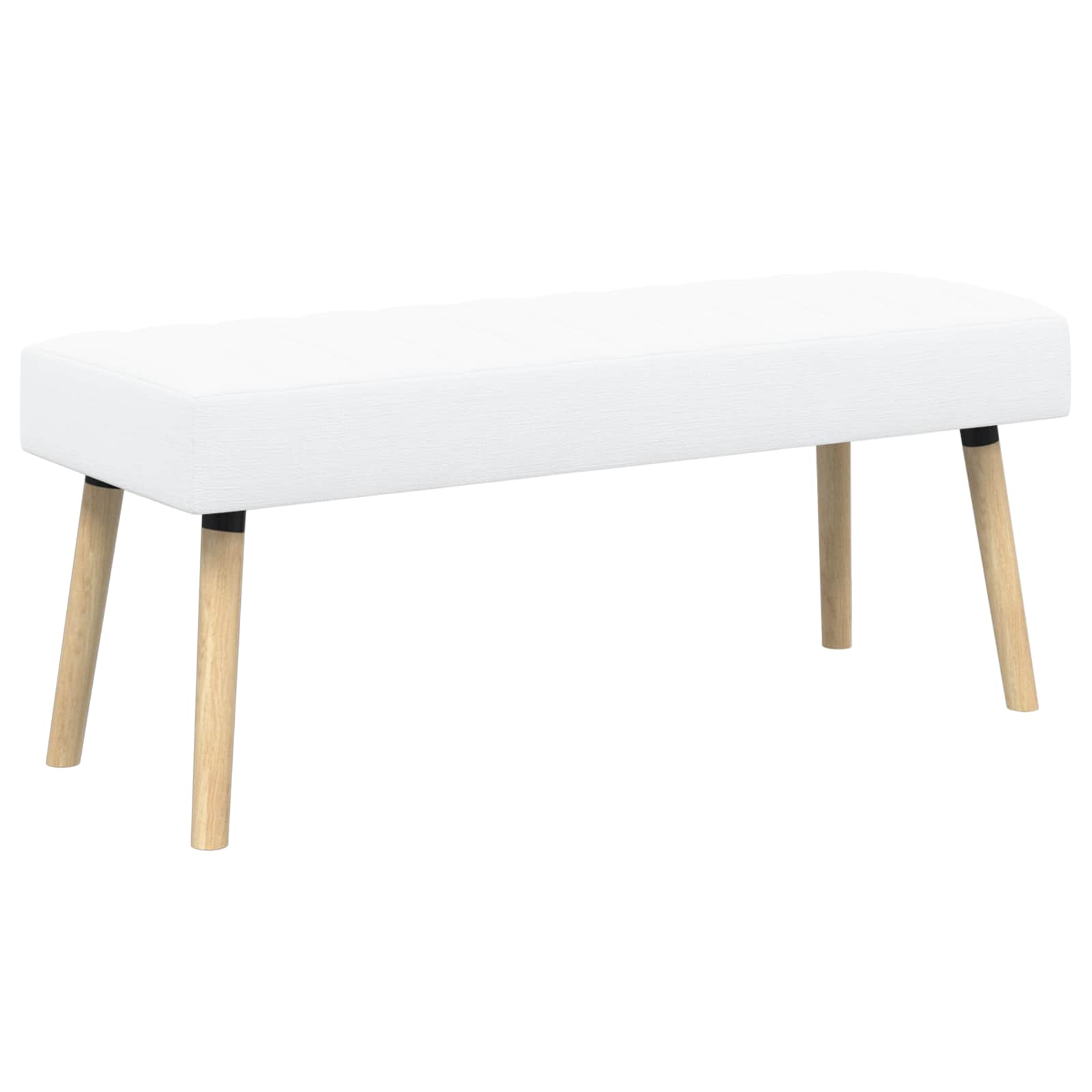 Kanalo paminkštintas suolas Balta 110 x 40 x 46 cm Audinys