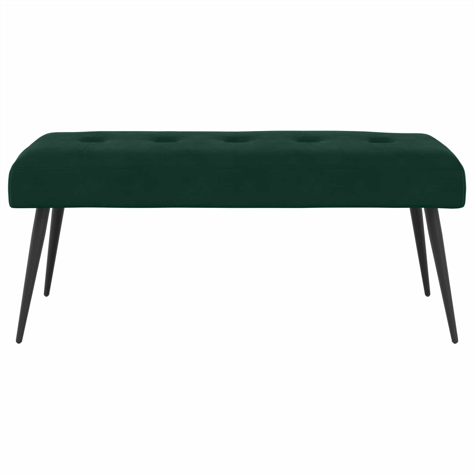 Suoliukas su mygtukų įsiuvais Tamsiai žalia 110 x 40 x 46 cm