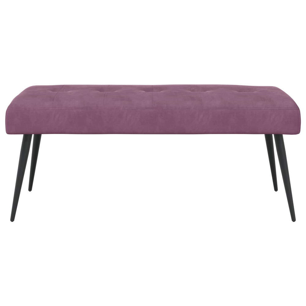 Suoliukas su mygtukų įsiuvais Violetinė 110 x 40 x 46 cm