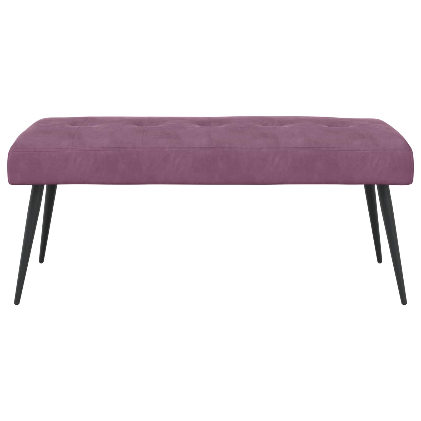Suoliukas su mygtukų įsiuvais Violetinė 110 x 40 x 46 cm