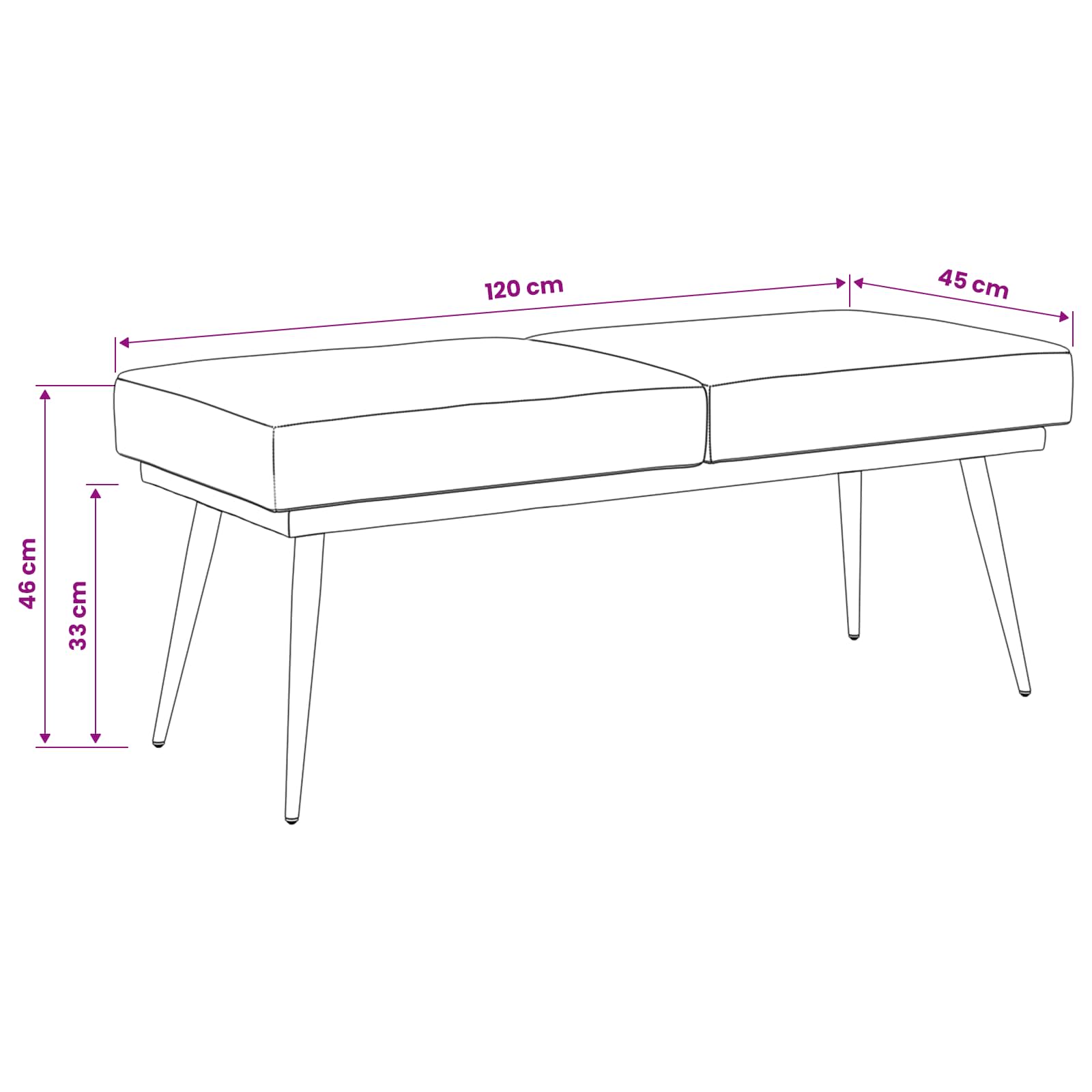 Dviejų sluoksnių suolas Tamsiai žalia 120 x 45 x 46 cm Aksomas
