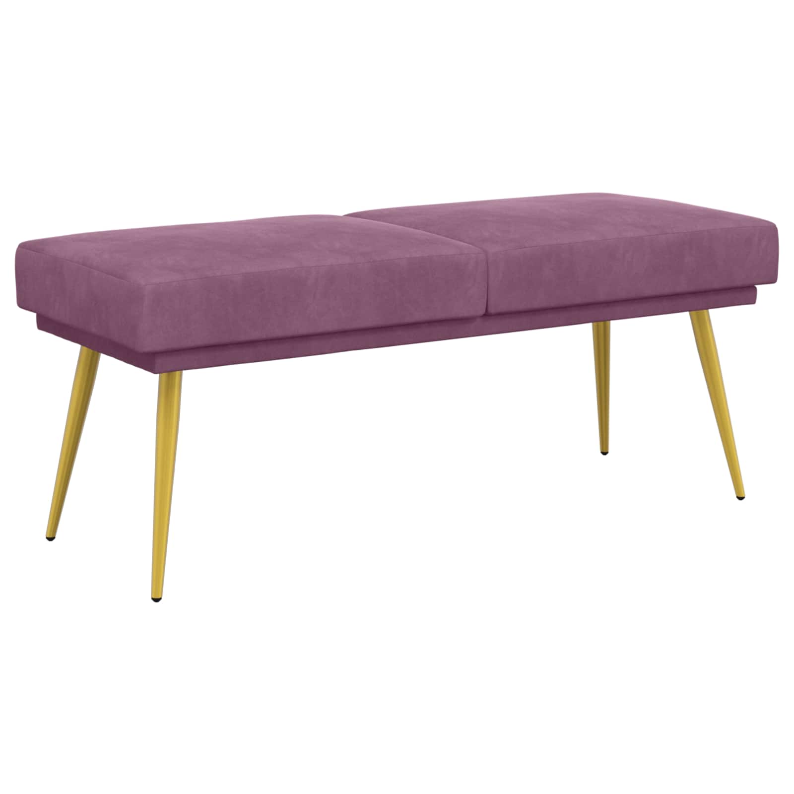 Dviejų sluoksnių suolas Violetinė 120 x 45 x 46 cm Aksomas