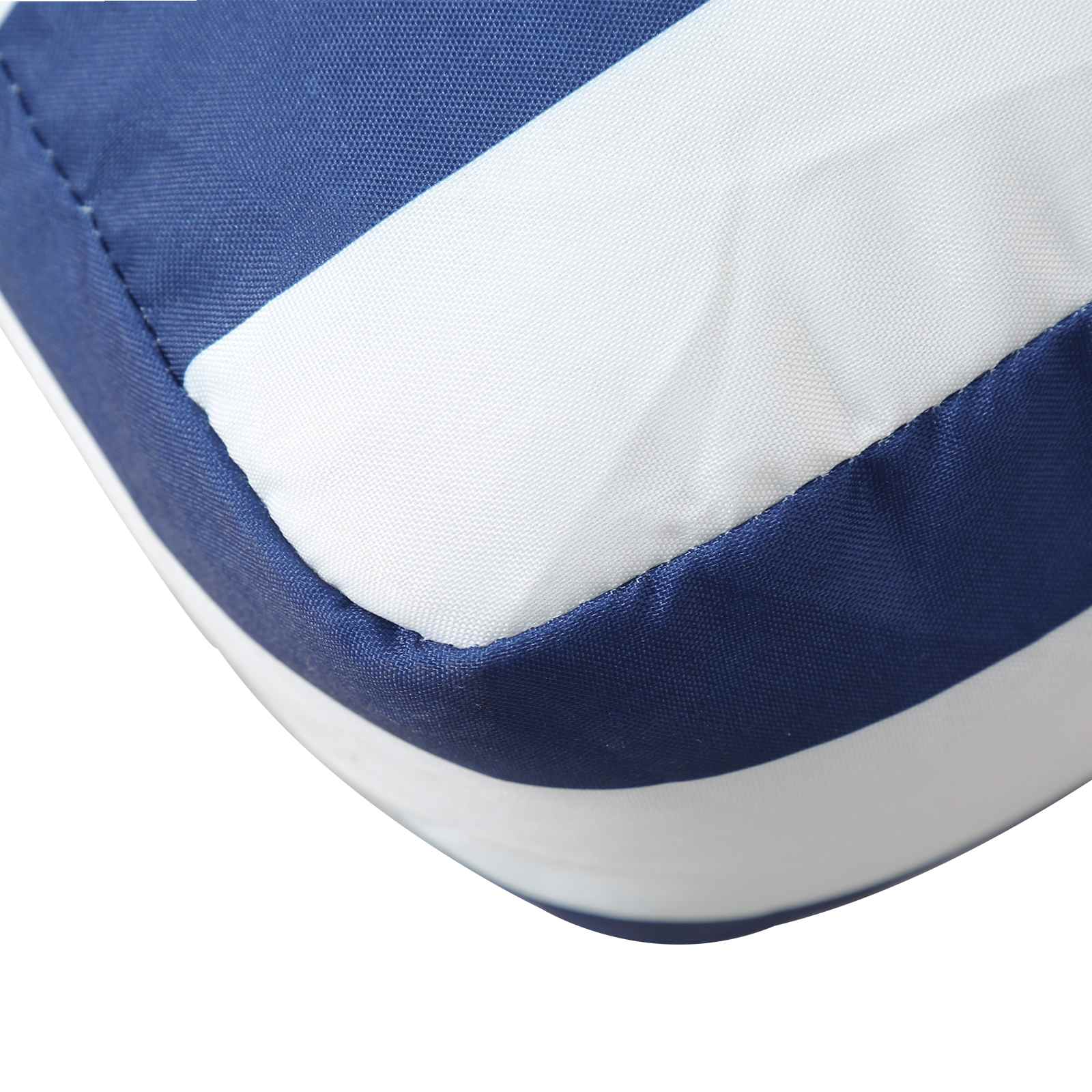 Lauko pagalvė 3 pcs Mėlyna ir balta 103 x 58 x 10 cm Audinys