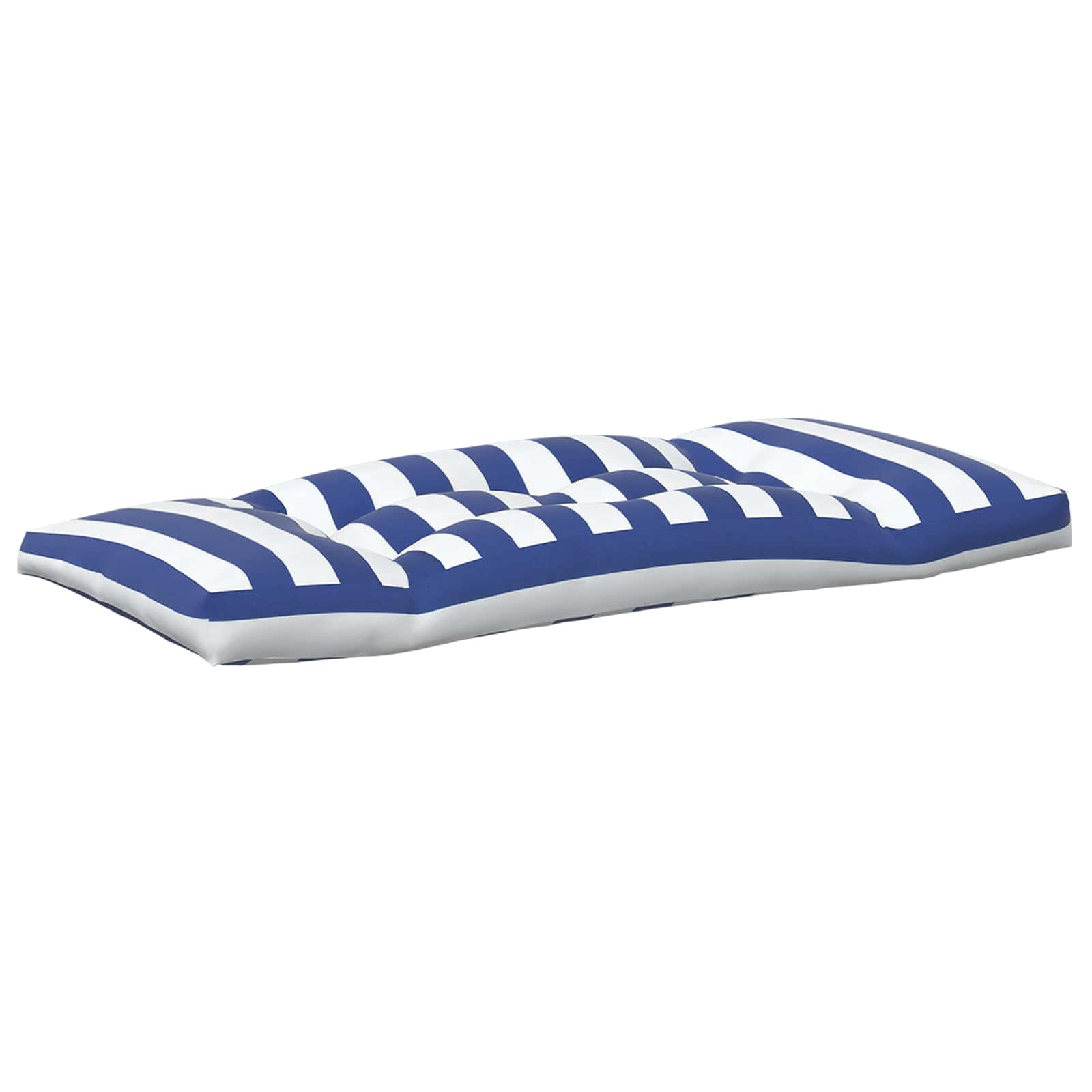 Lauko pagalvė 3 pcs Mėlyna ir balta 103 x 58 x 10 cm Audinys