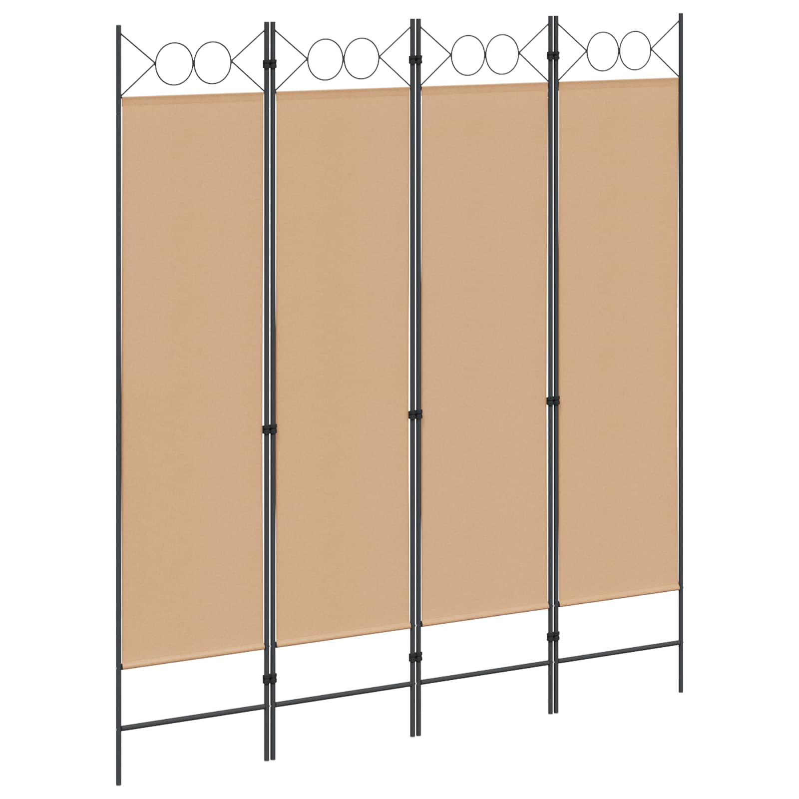 4-skydelis kambario skirstytuvas Smėlio 160 x 180 cm Audinys