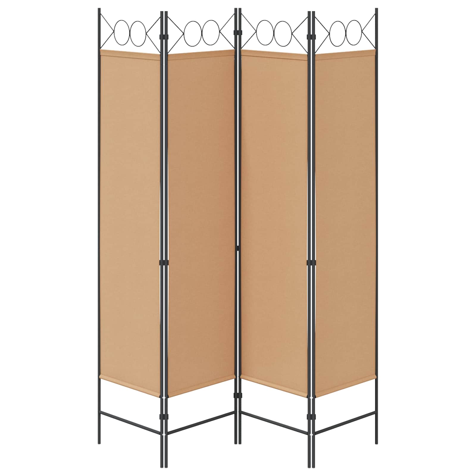 4-skydelis kambario skirstytuvas Smėlio 160 x 180 cm Audinys