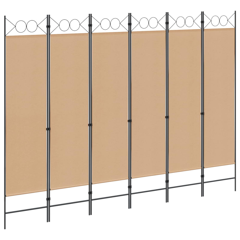 6 paneļu istabas sadalītājs Smilšu 240 x 180 cm Audums