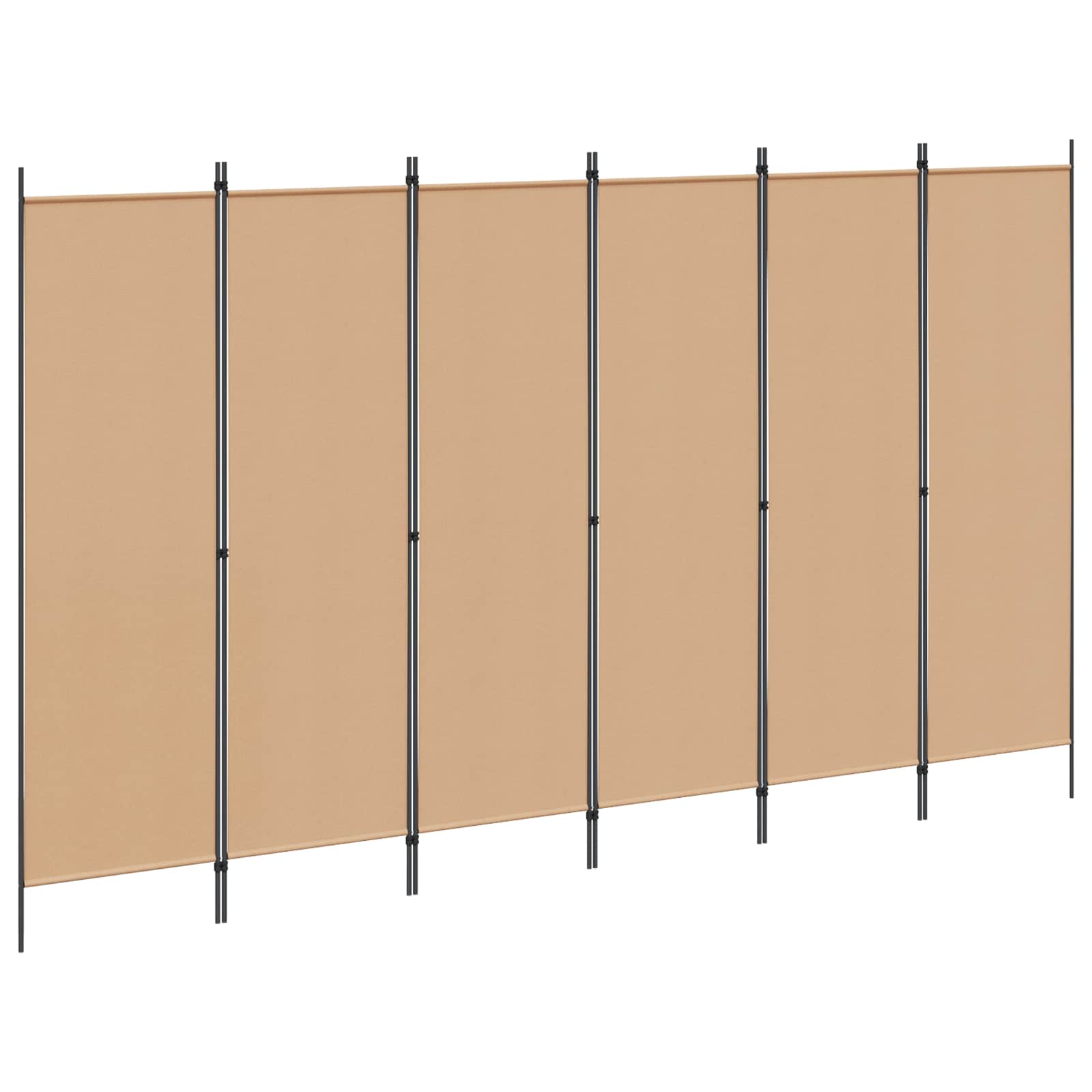 6 paneļu telpas sadalītājs Smilšu 300 x 180 cm Audums