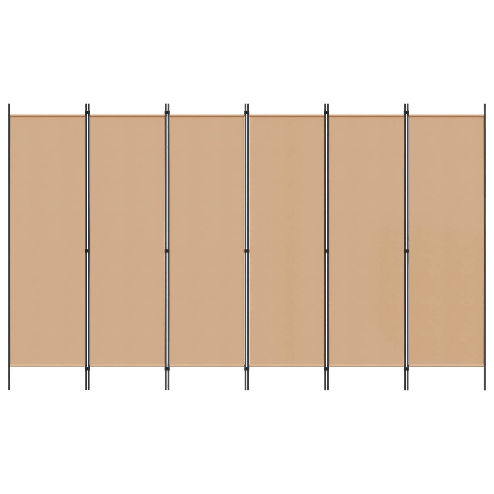 6 paneļu telpas sadalītājs Smilšu 300 x 180 cm Audums