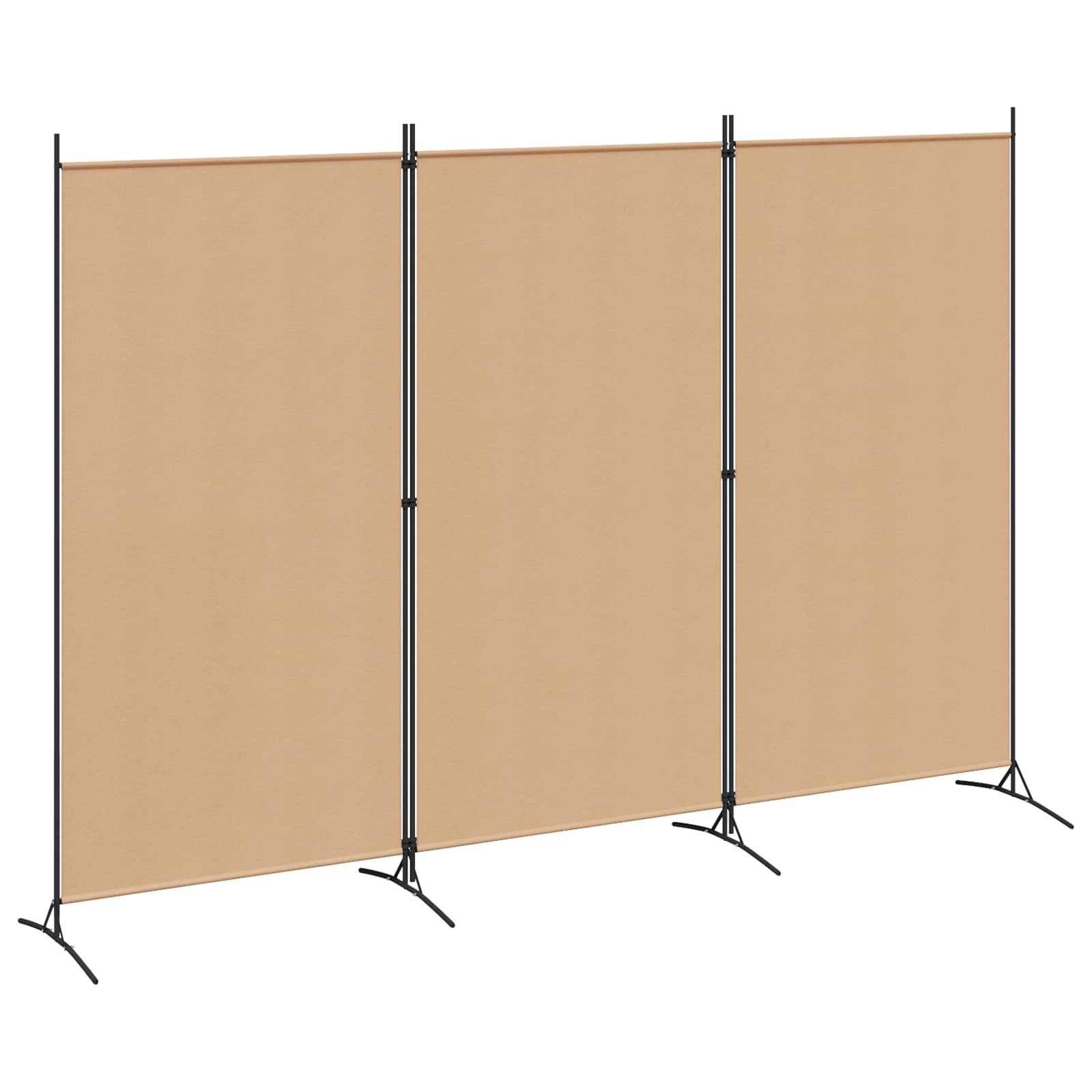 3 paneļu istabas sadalītājs, smilškrāsā, 260 x 180 cm, audums