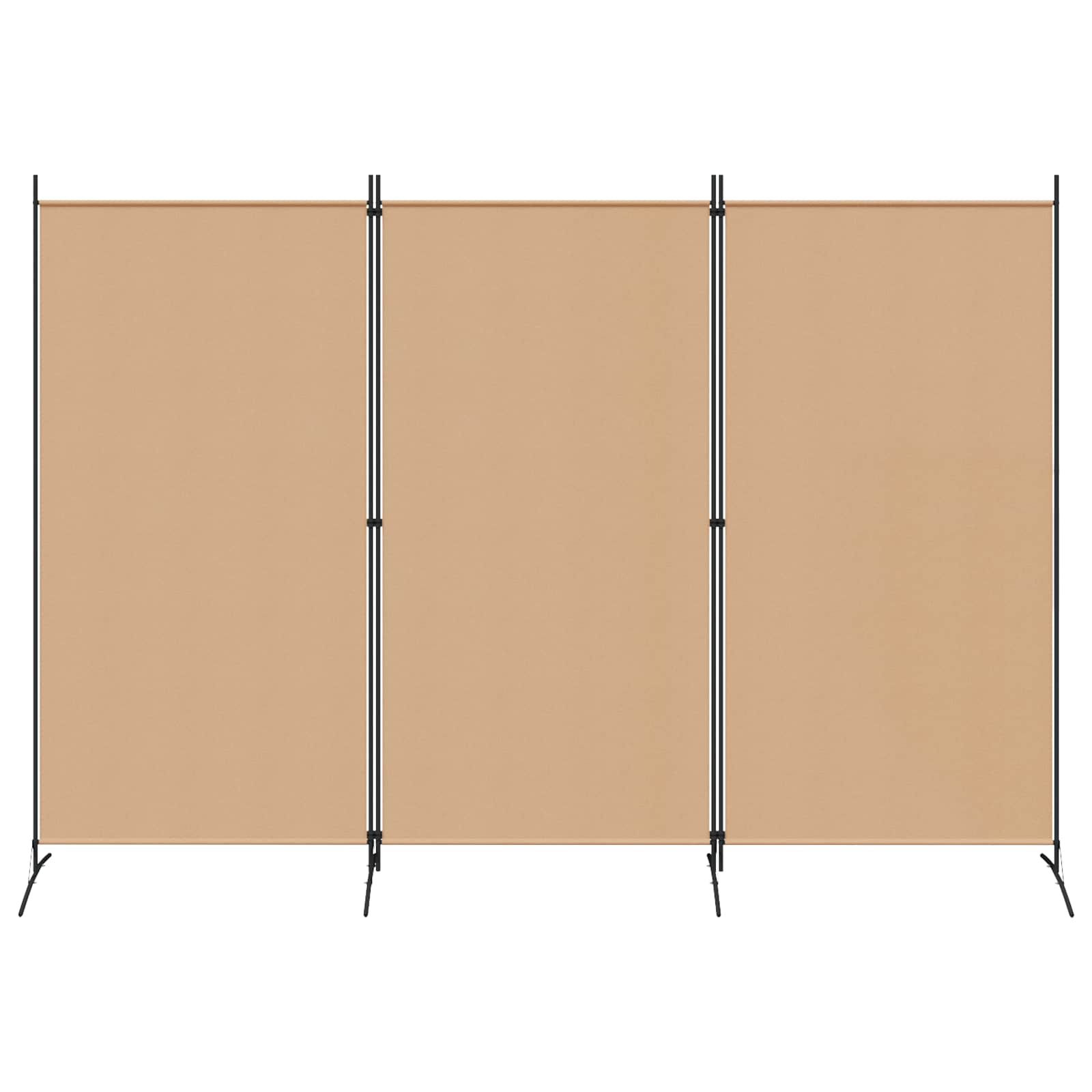 3 paneļu istabas sadalītājs, smilškrāsā, 260 x 180 cm, audums