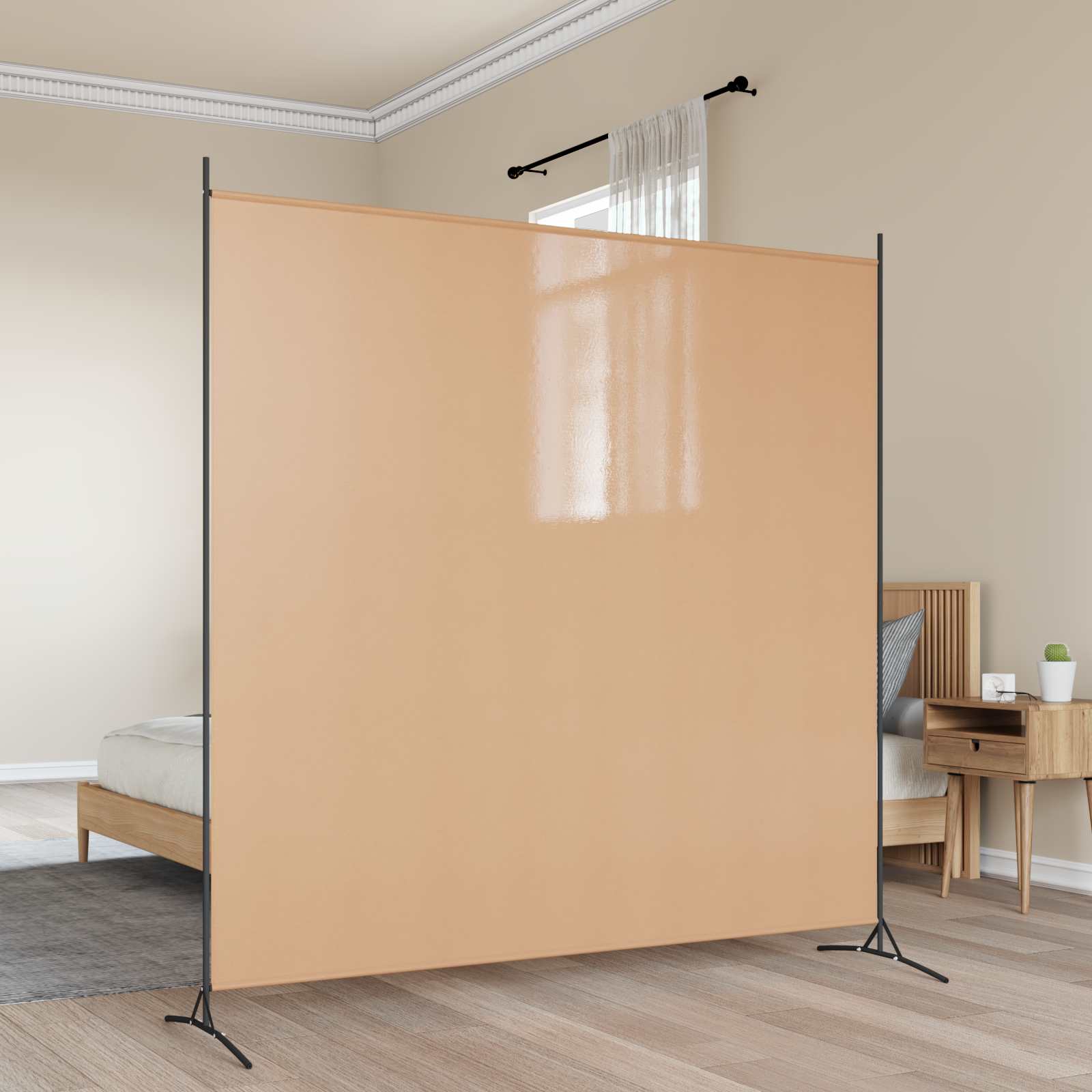 Vieno panelio kambario skaidytuvas Smėlio 175 x 180 cm Audinys