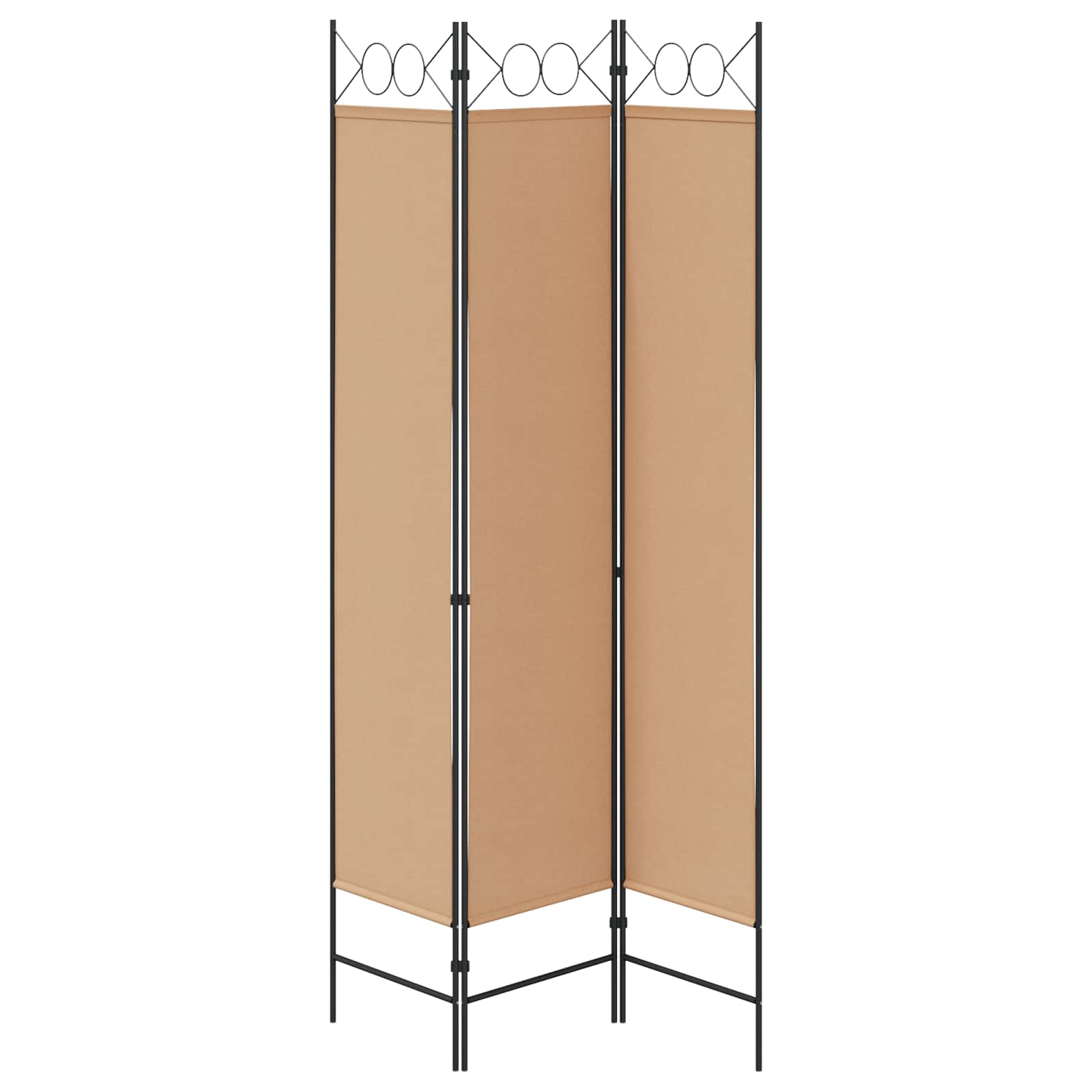 3-panelis kambario skirstytuvas Smėlio 120 x 200 cm Audinys