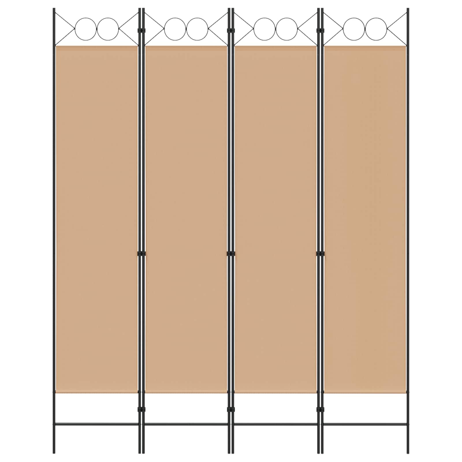 4-skydelis kambario skirstytuvas Smėlio 160 x 200 cm Audinys