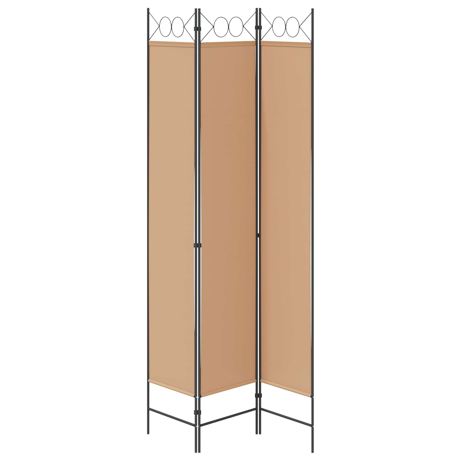 3-panelis kambario skirstytuvas Smėlio 120 x 220 cm Audinys