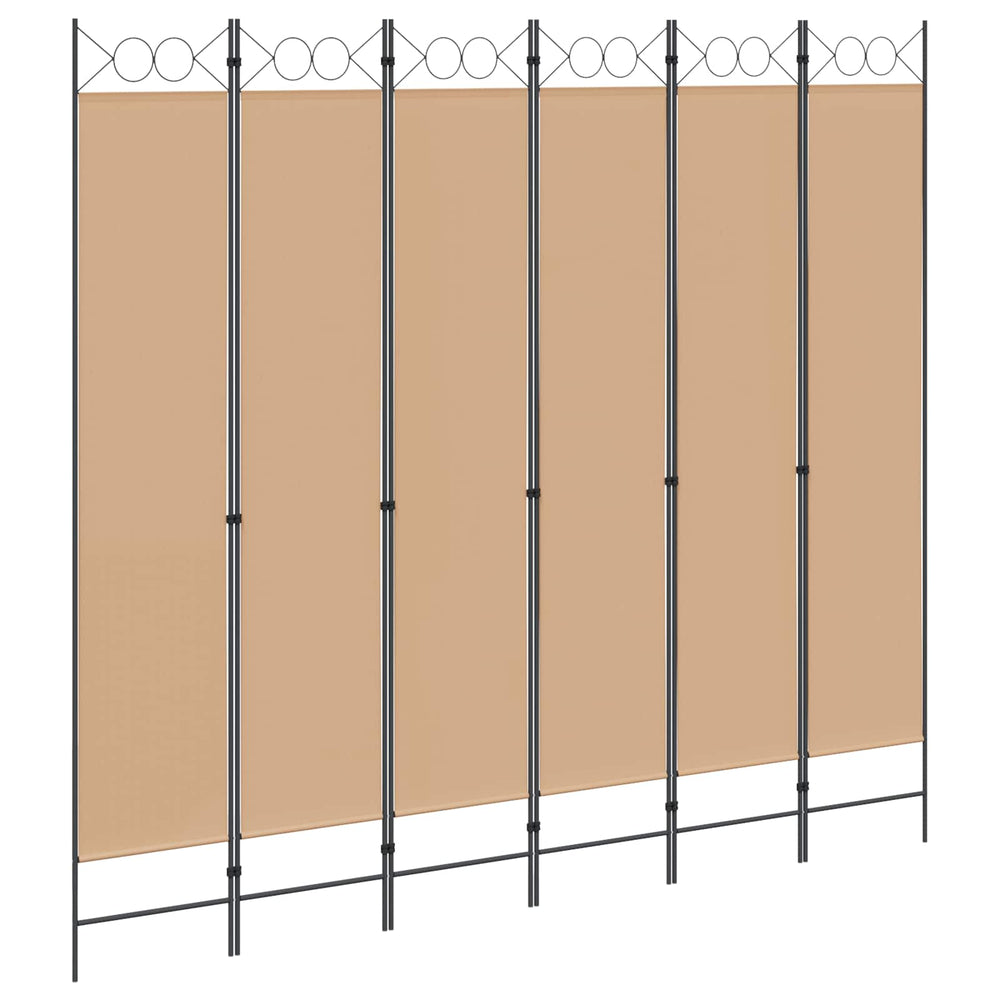 6 paneļu istabas sadalītājs Smilšu 240 x 220 cm Audums
