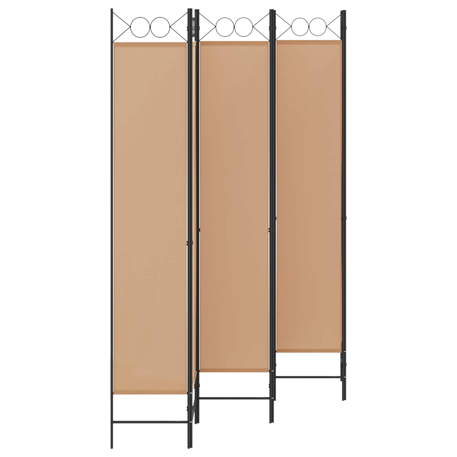 6-skydelio kambario pertvara Smėlio 240 x 220 cm Audinys