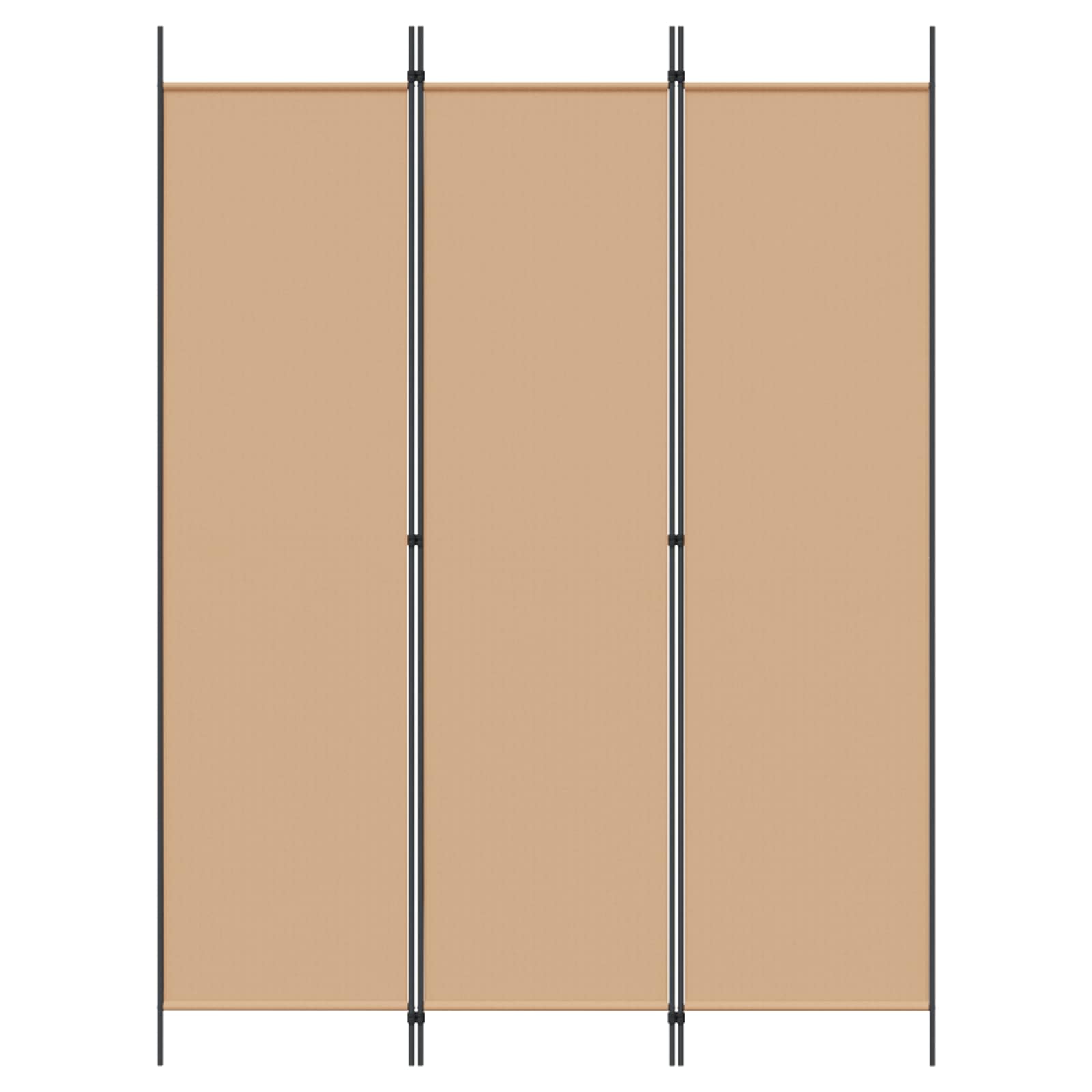 3-panelis kambario skirstytuvas Smėlio 150 x 200 cm Audinys