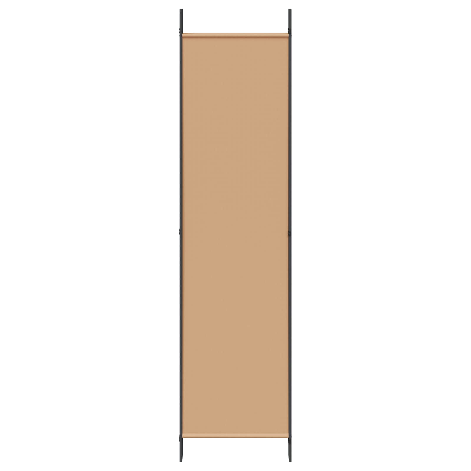 5 paneļu telpas sadalītājs bēšs 250 x 200 cm audums