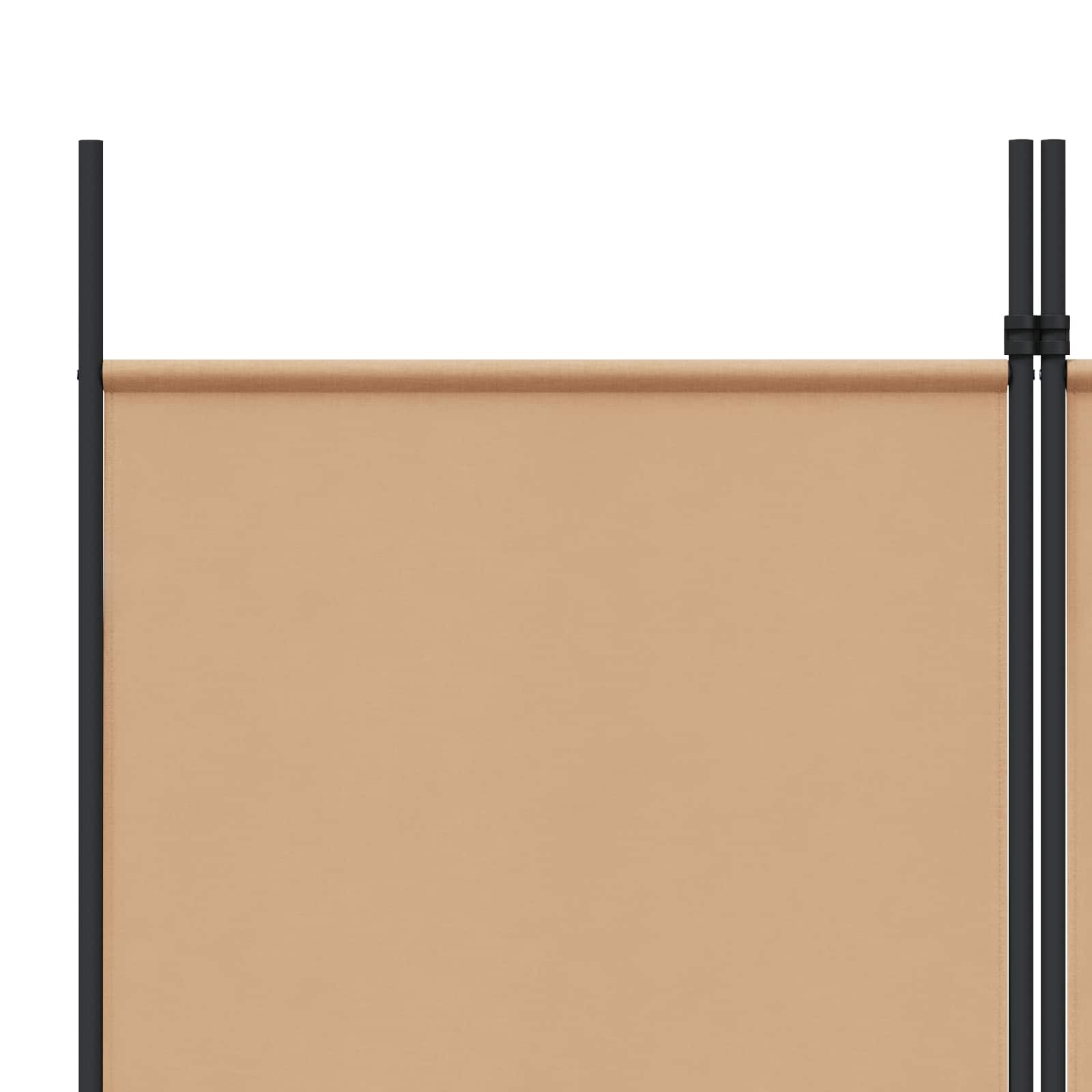 3 paneļu telpas sadalītājs bēšs 150 x 220 cm audums