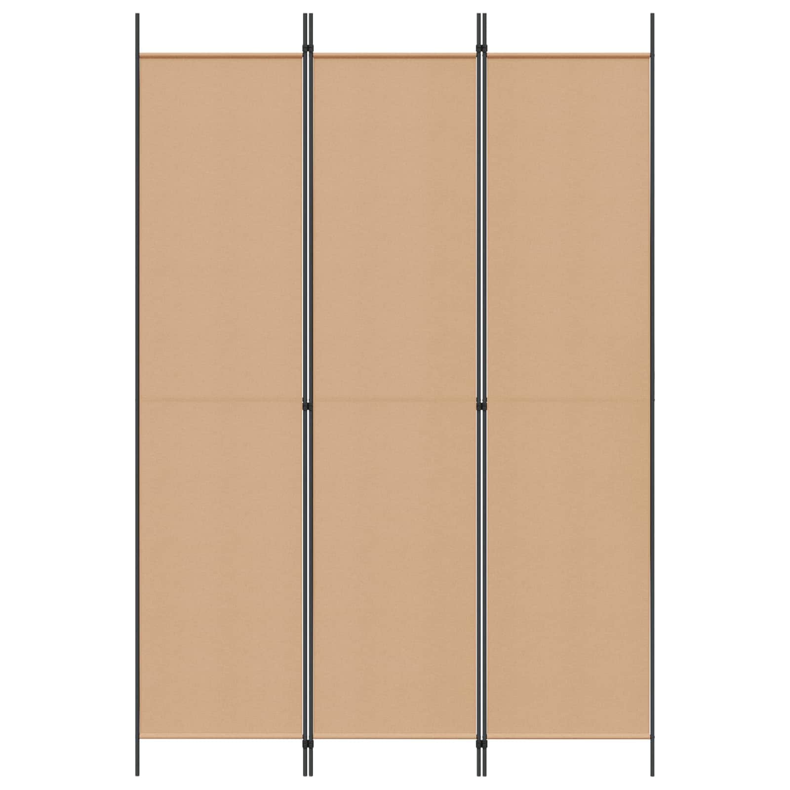 3 paneļu telpas sadalītājs bēšs 150 x 220 cm audums