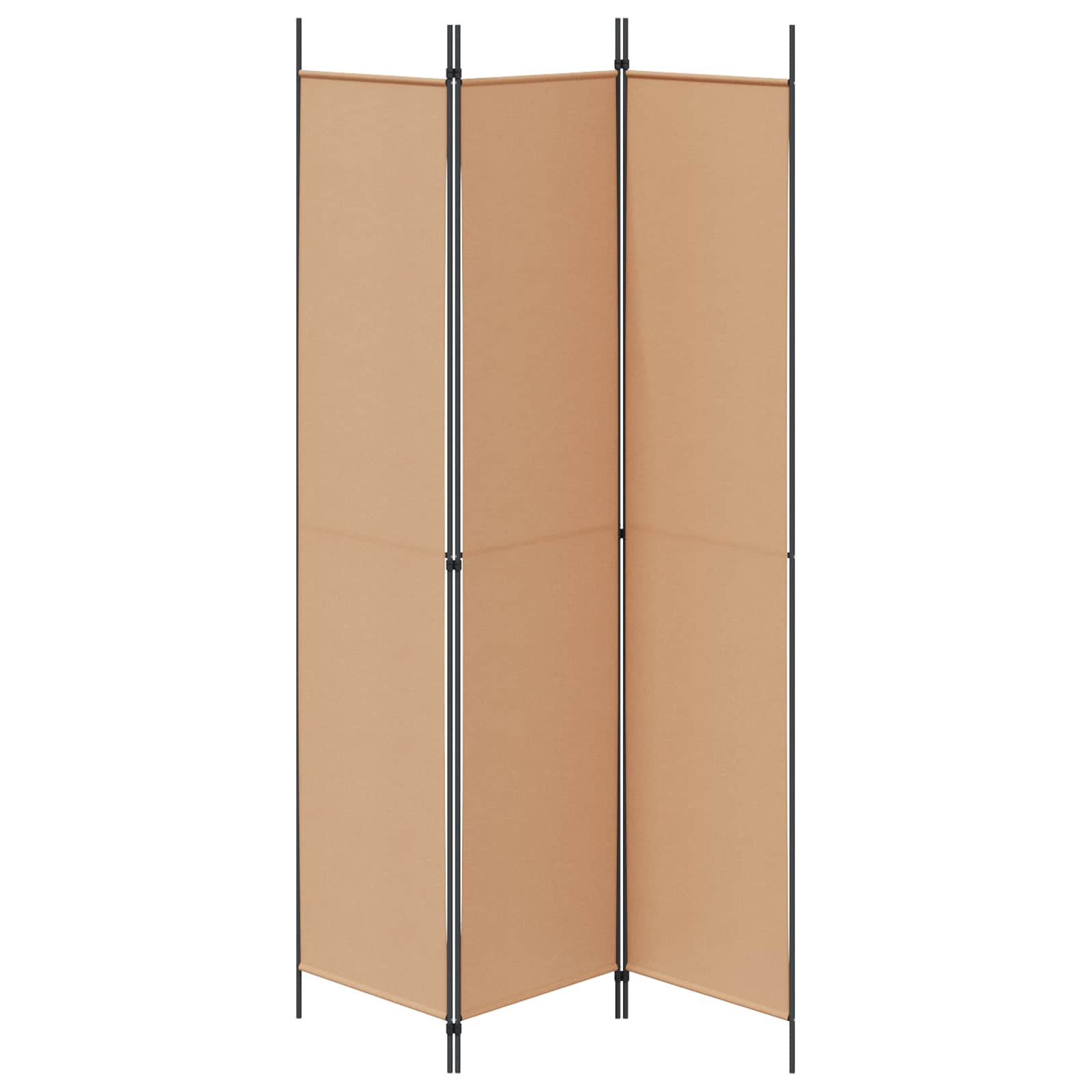 3 paneļu telpas sadalītājs bēšs 150 x 220 cm audums
