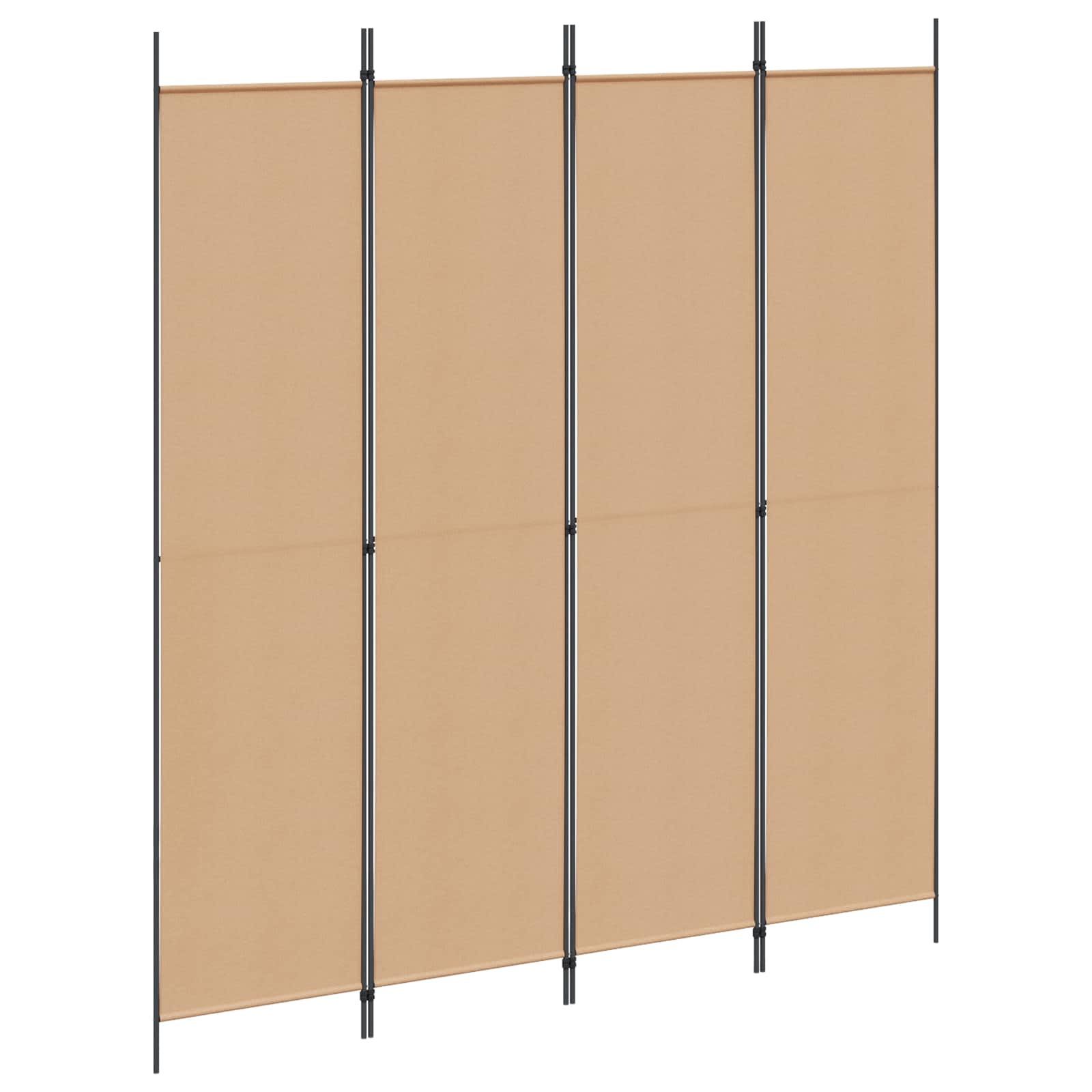4-skydelis kambario skirstytuvas Smėlio 200 x 220 cm Audinys