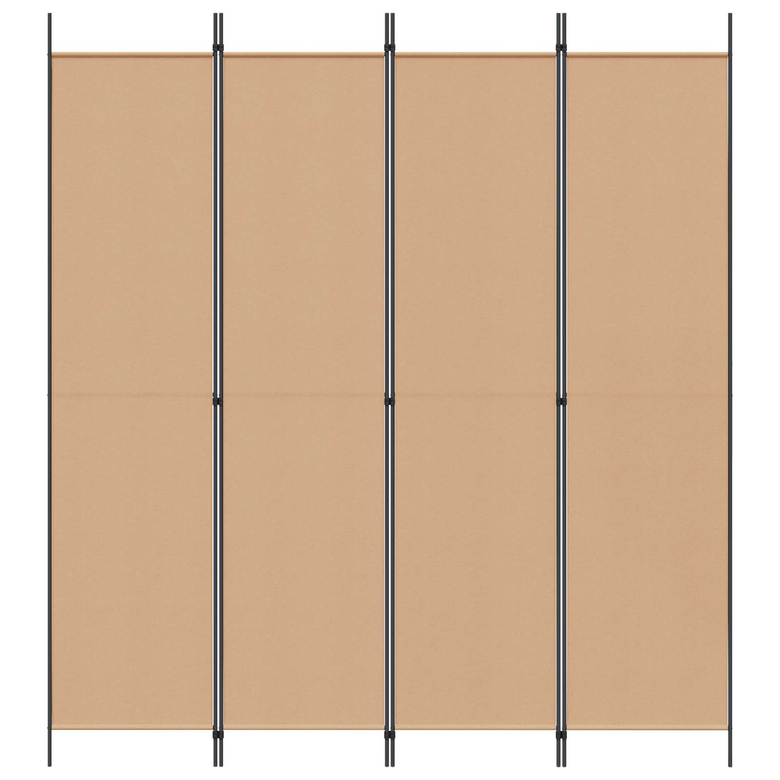 4-skydelis kambario skirstytuvas Smėlio 200 x 220 cm Audinys