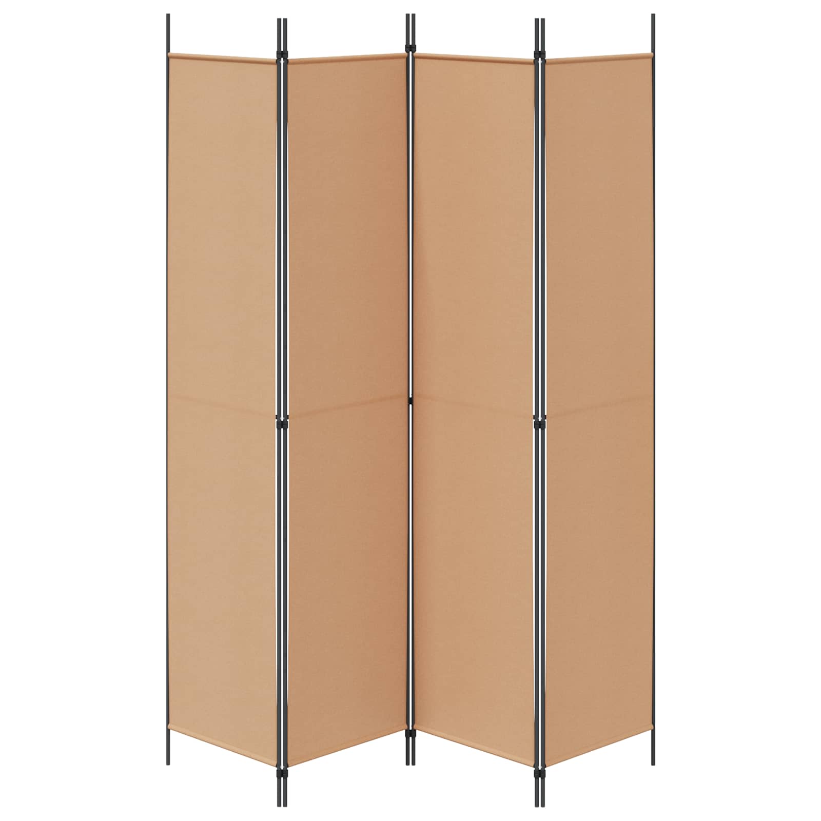 4-skydelis kambario skirstytuvas Smėlio 200 x 220 cm Audinys