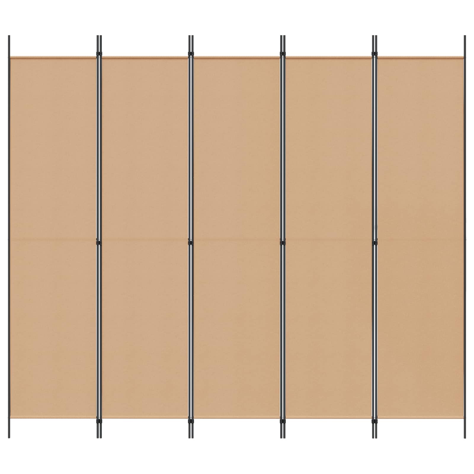 5 paneļu istabas siena Bēša 250 x 220 cm Audums